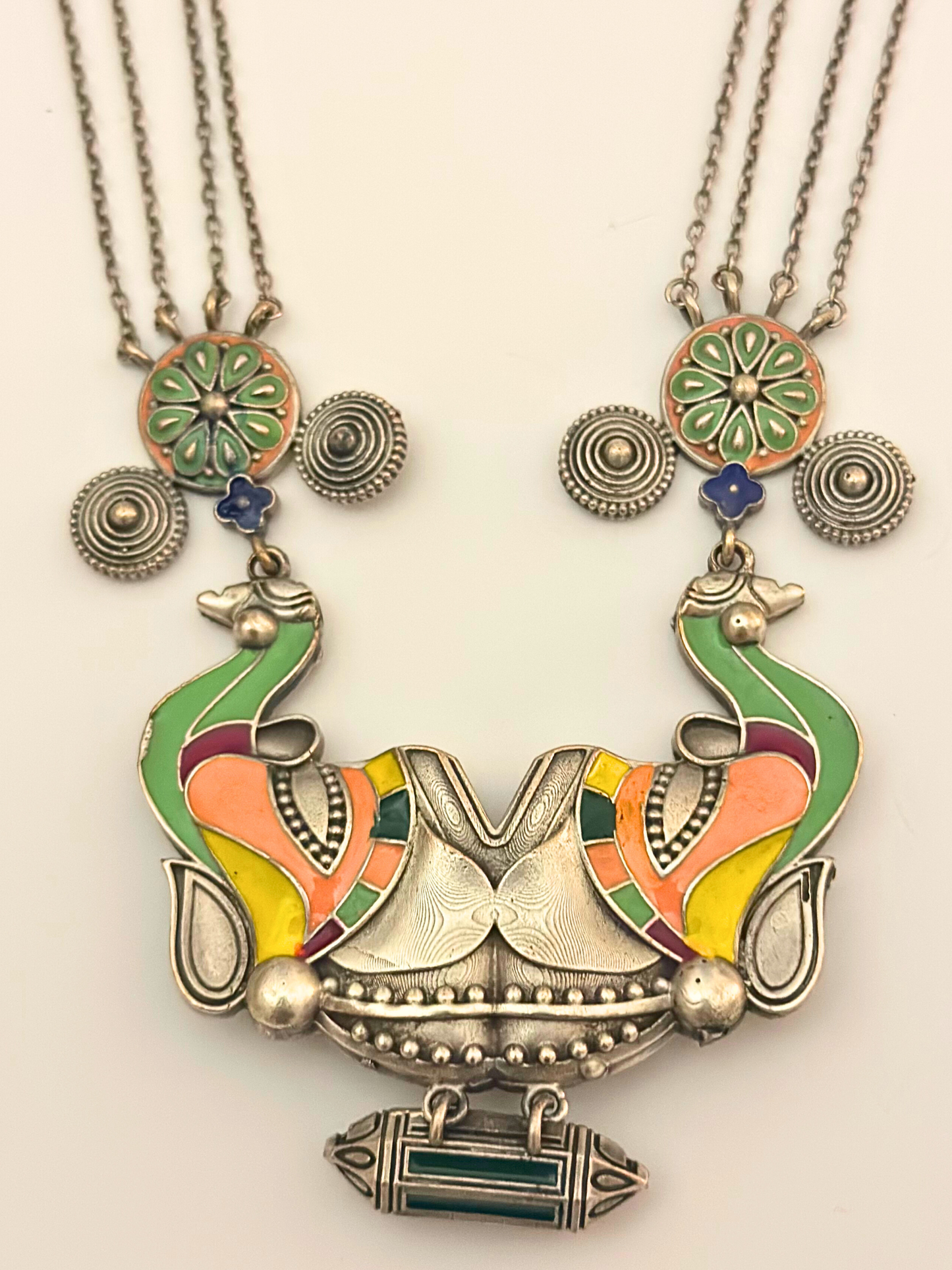 Tribal Tusker Statement Necklace Set with Earrings