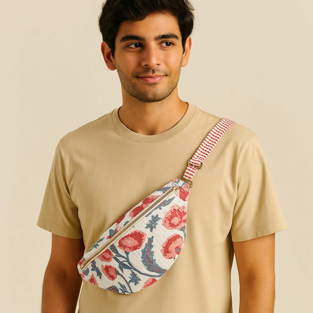 Rosalie Handmade Quilted Bum Bag
