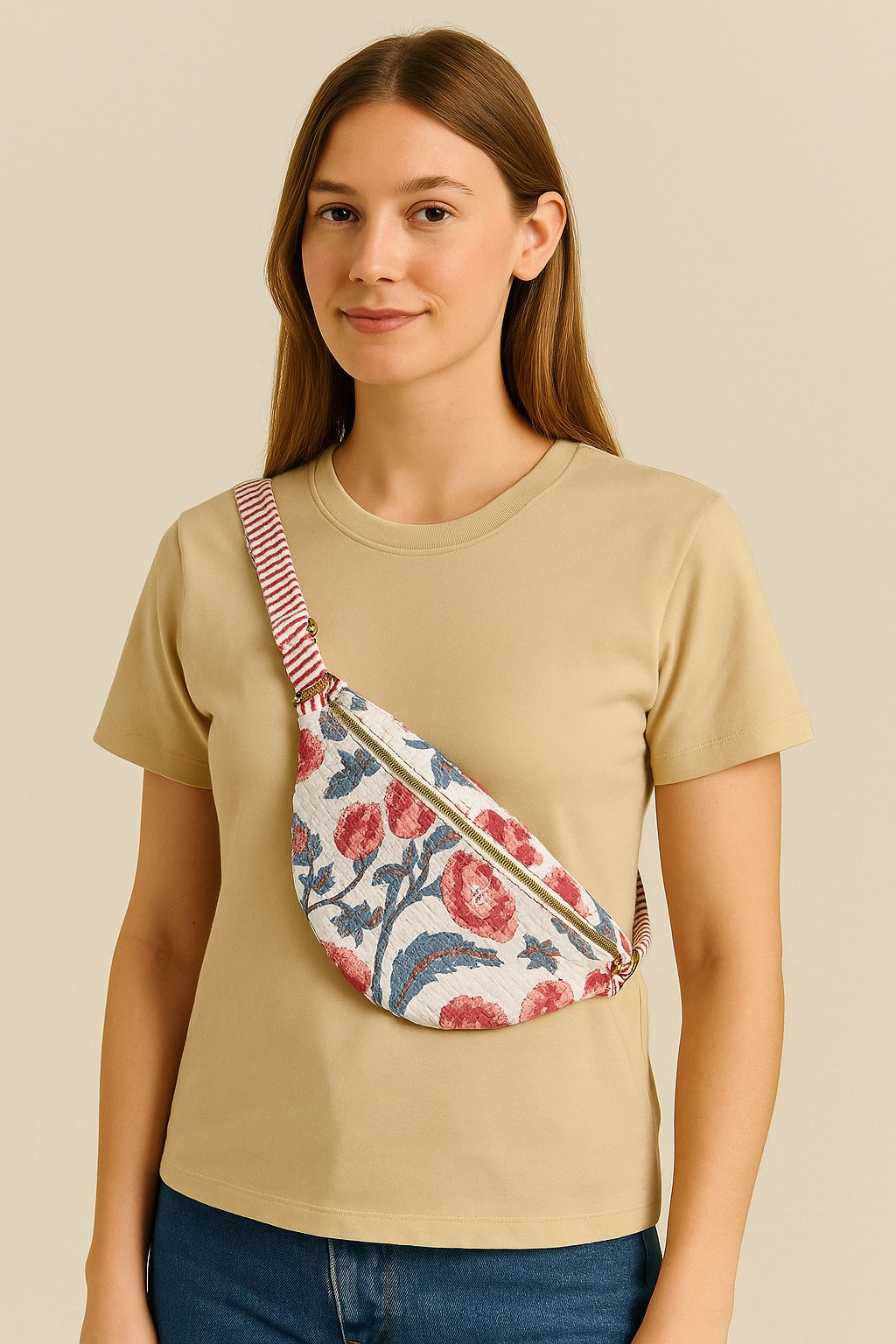 Rosalie Handmade Quilted Bum Bag
