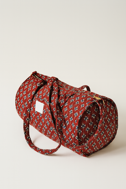 Frida Bloom Handmade Duffle Bag