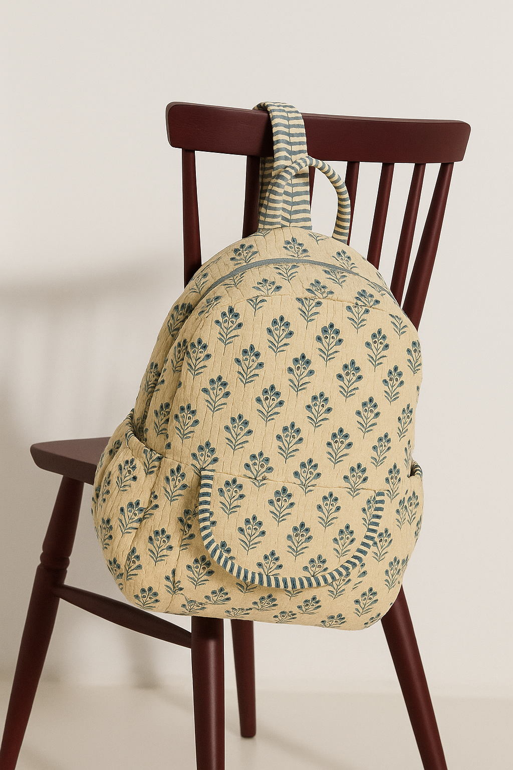 Morning Glory Handmade Quilted Backpack