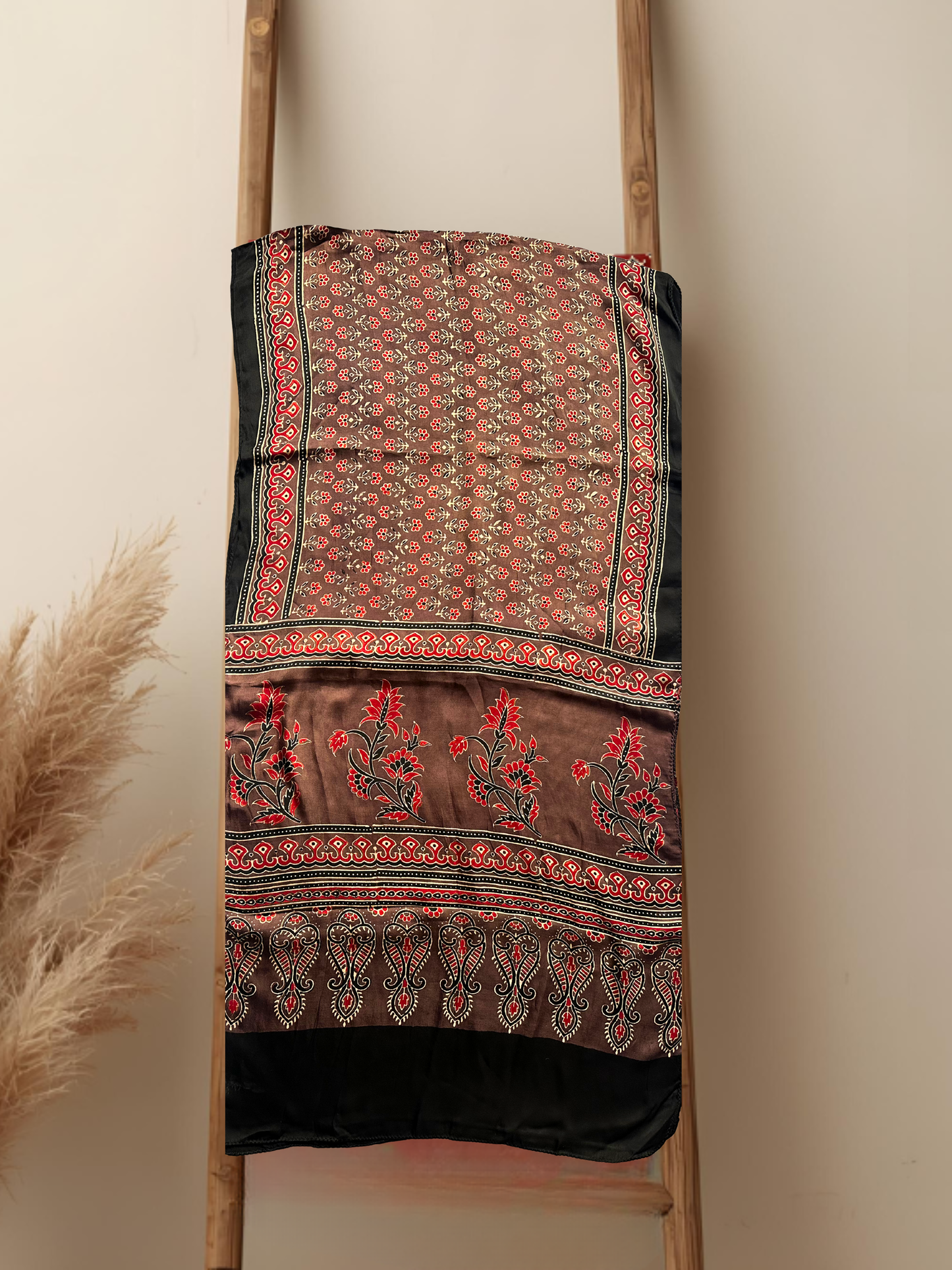 Mirage Ajrakh Silk Stole