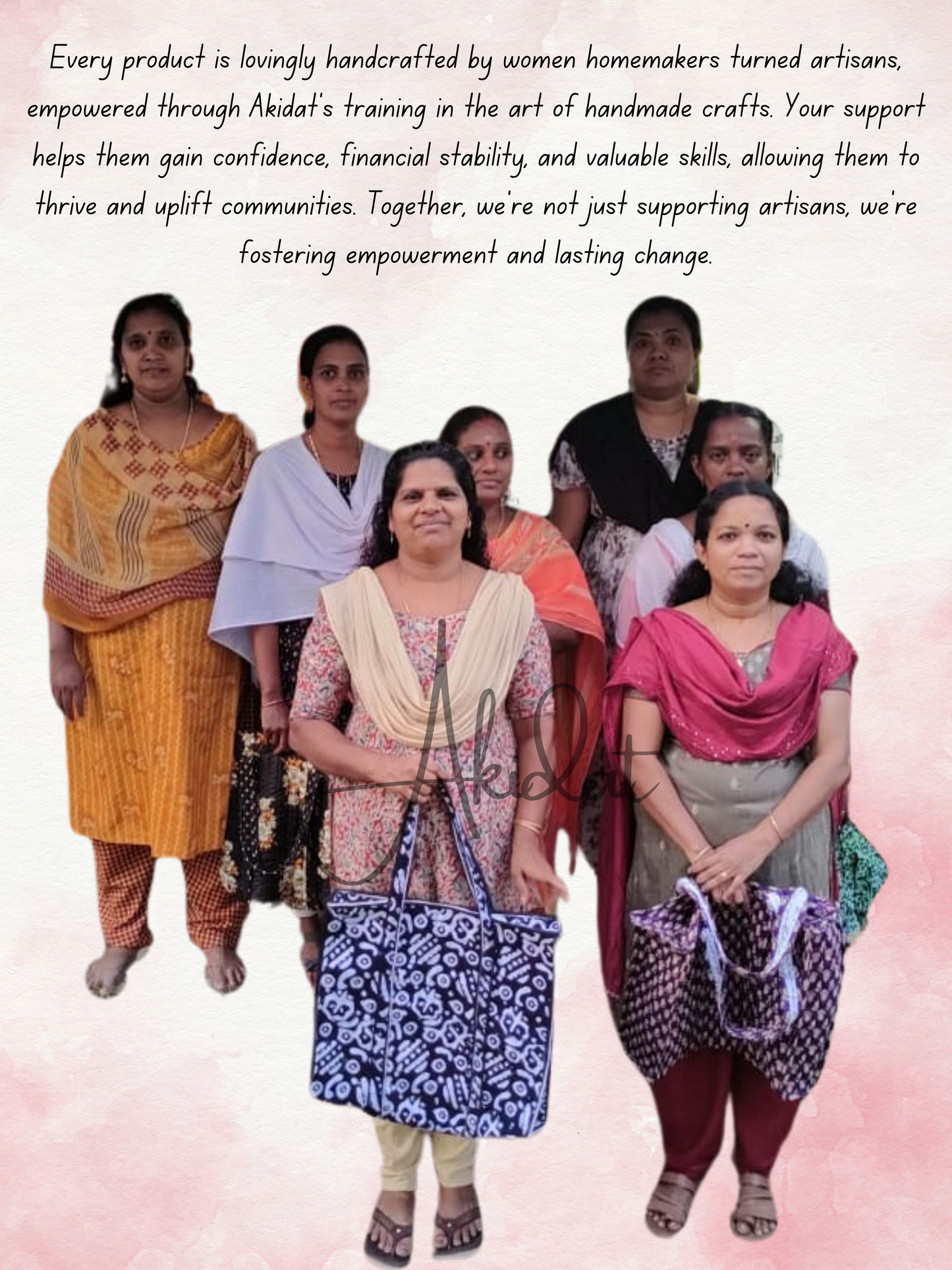 Women Artisans Behind Akidat Products.