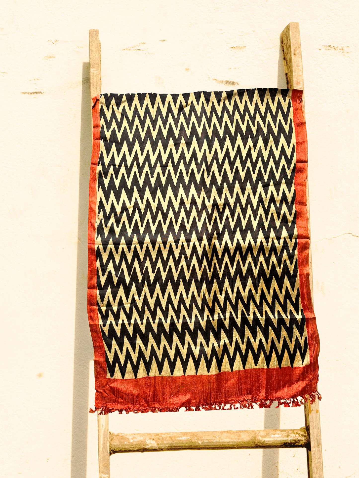 Silken Sunset Raw Silk Stole