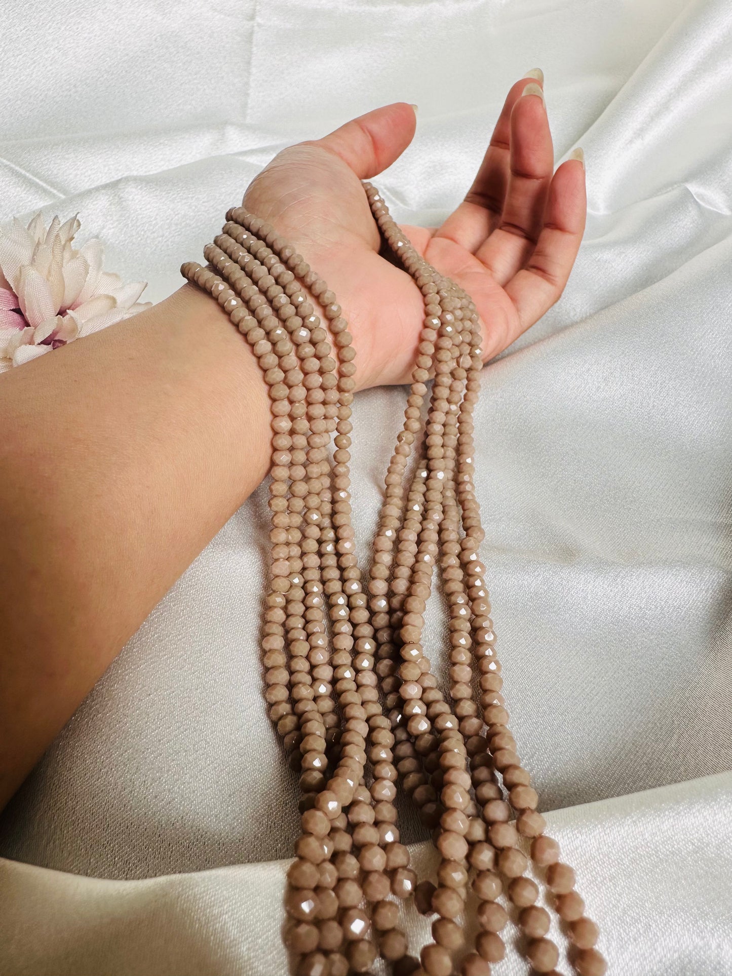 Earthen Love 5 Layer Crystal Beaded Necklace