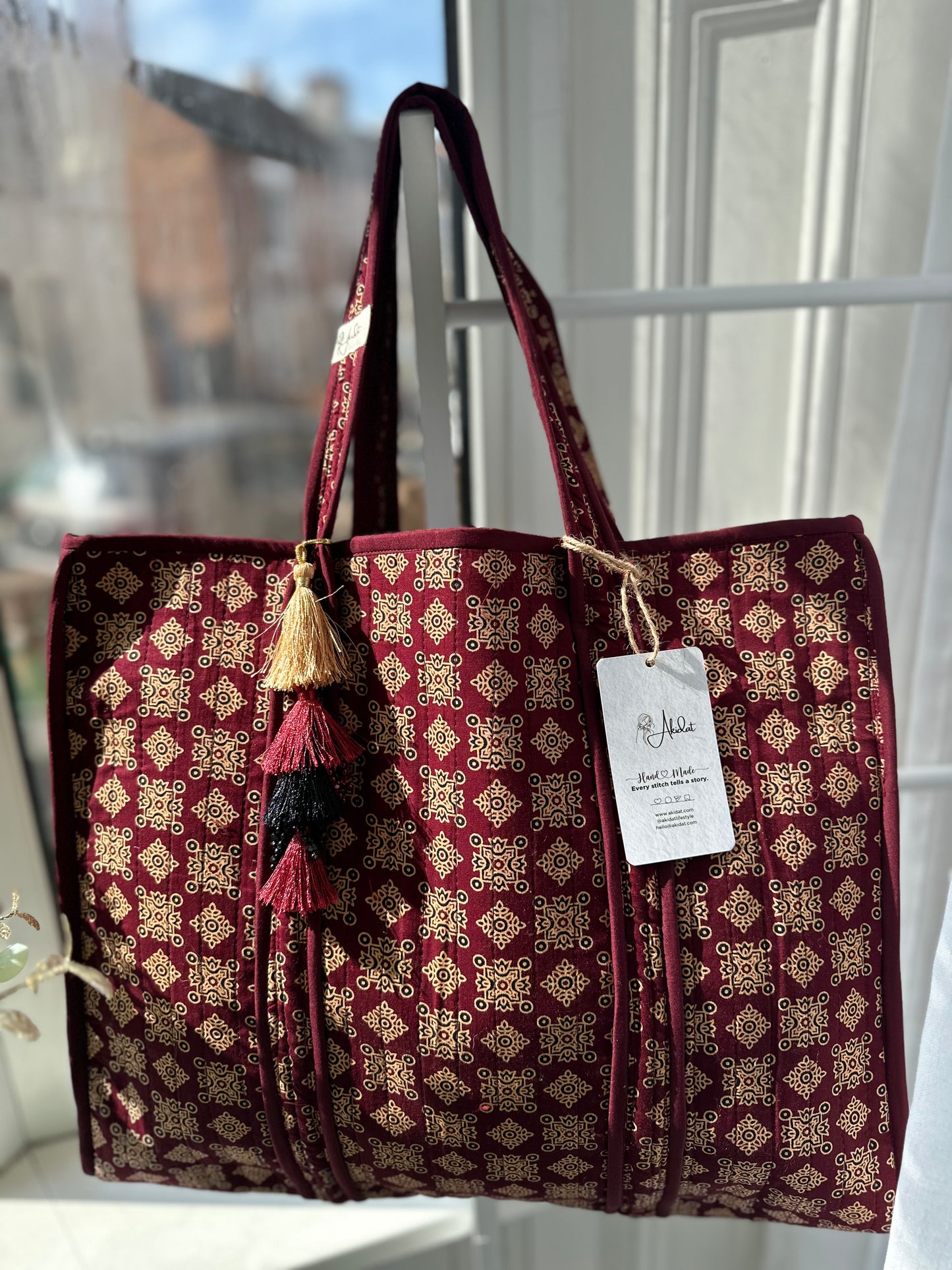 Nazaakat Handmade Shoulder Bag with Tassels
