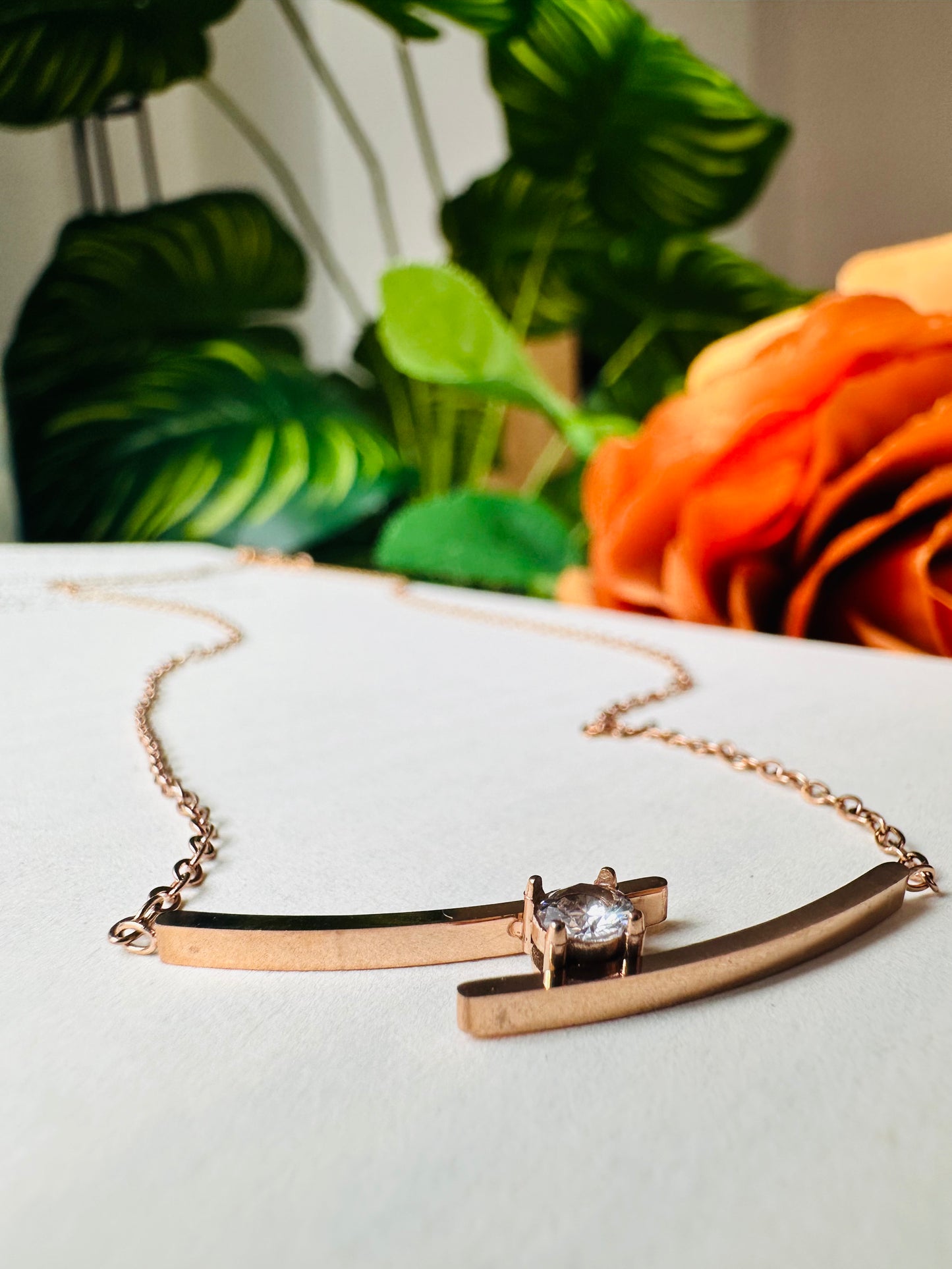 The Iris Necklace with Pendant