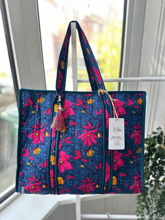 Nightingale Handmade Zipper Shoulder Bag with tassel