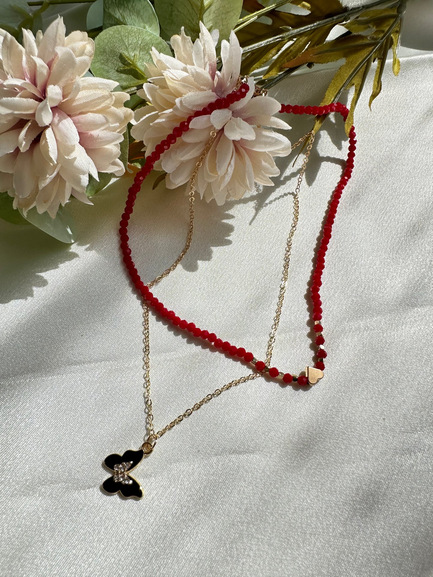Butterfly Love Layered Necklace