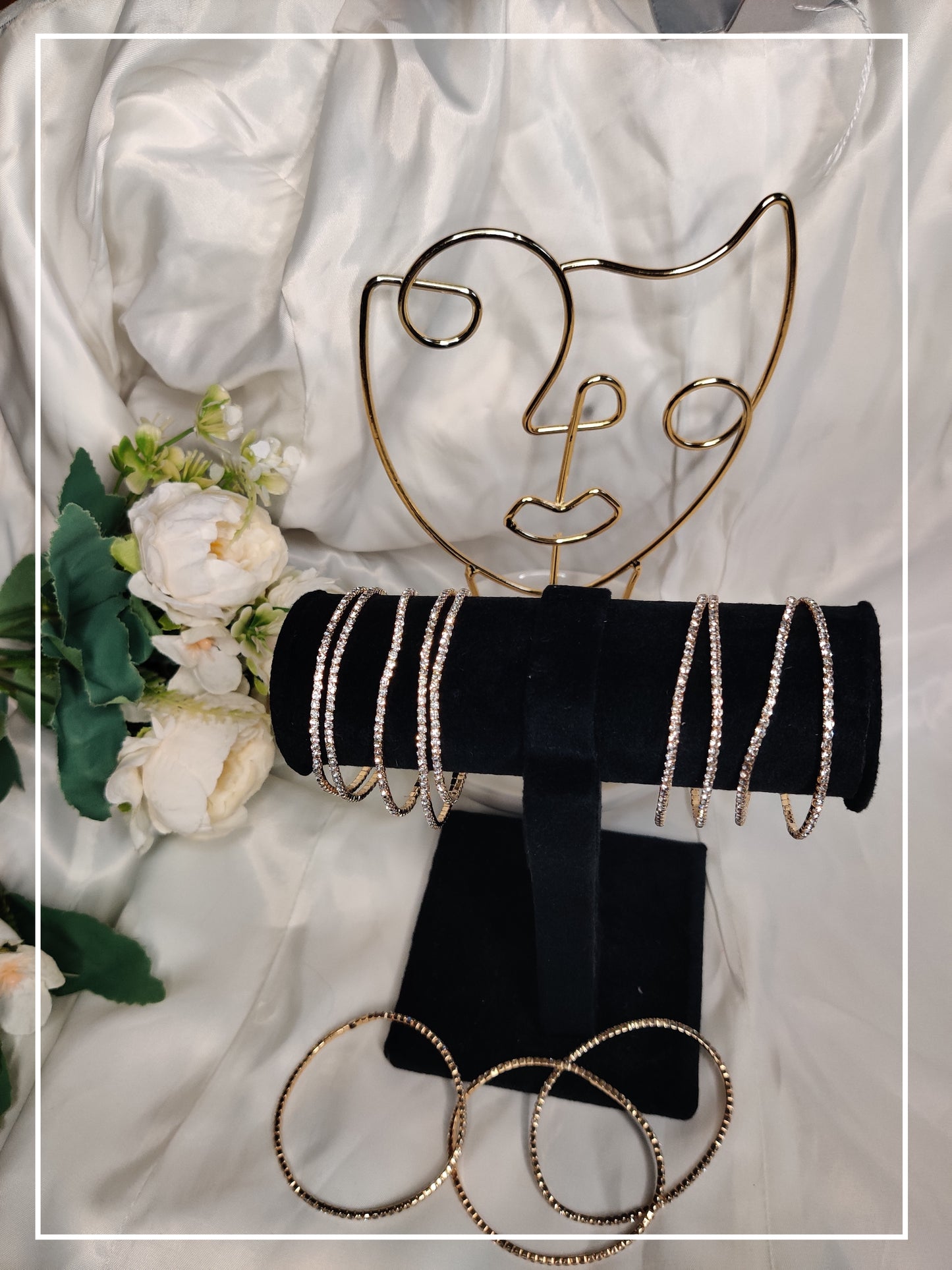 White Stone Tennis Bracelet (Single Piece)