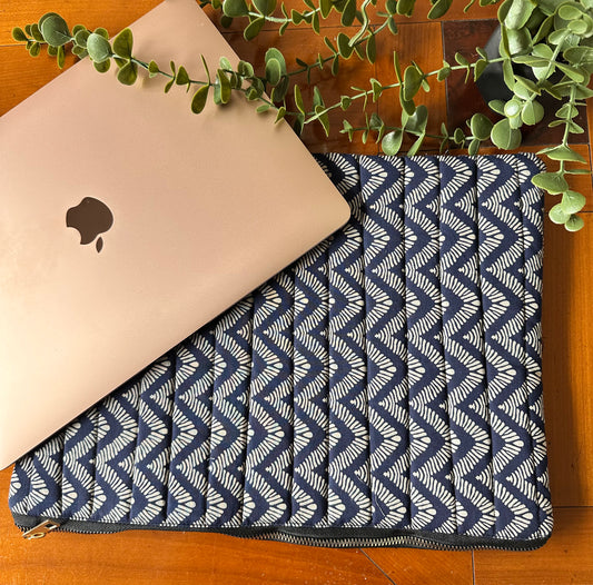 Raw Ripple Handmade Zipper Waterproof Laptop Sleeve