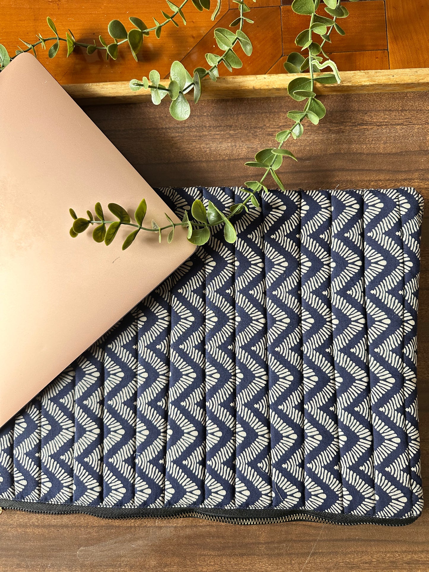 Raw Ripple Handmade Zipper Waterproof Laptop Sleeve