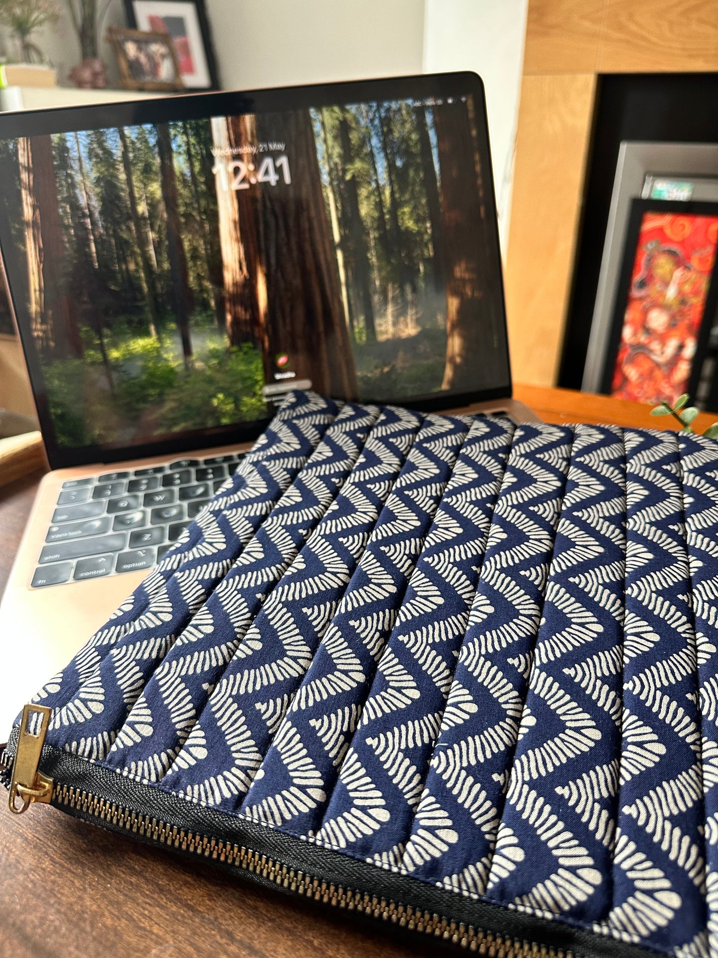 Raw Ripple Handmade Zipper Waterproof Laptop Sleeve