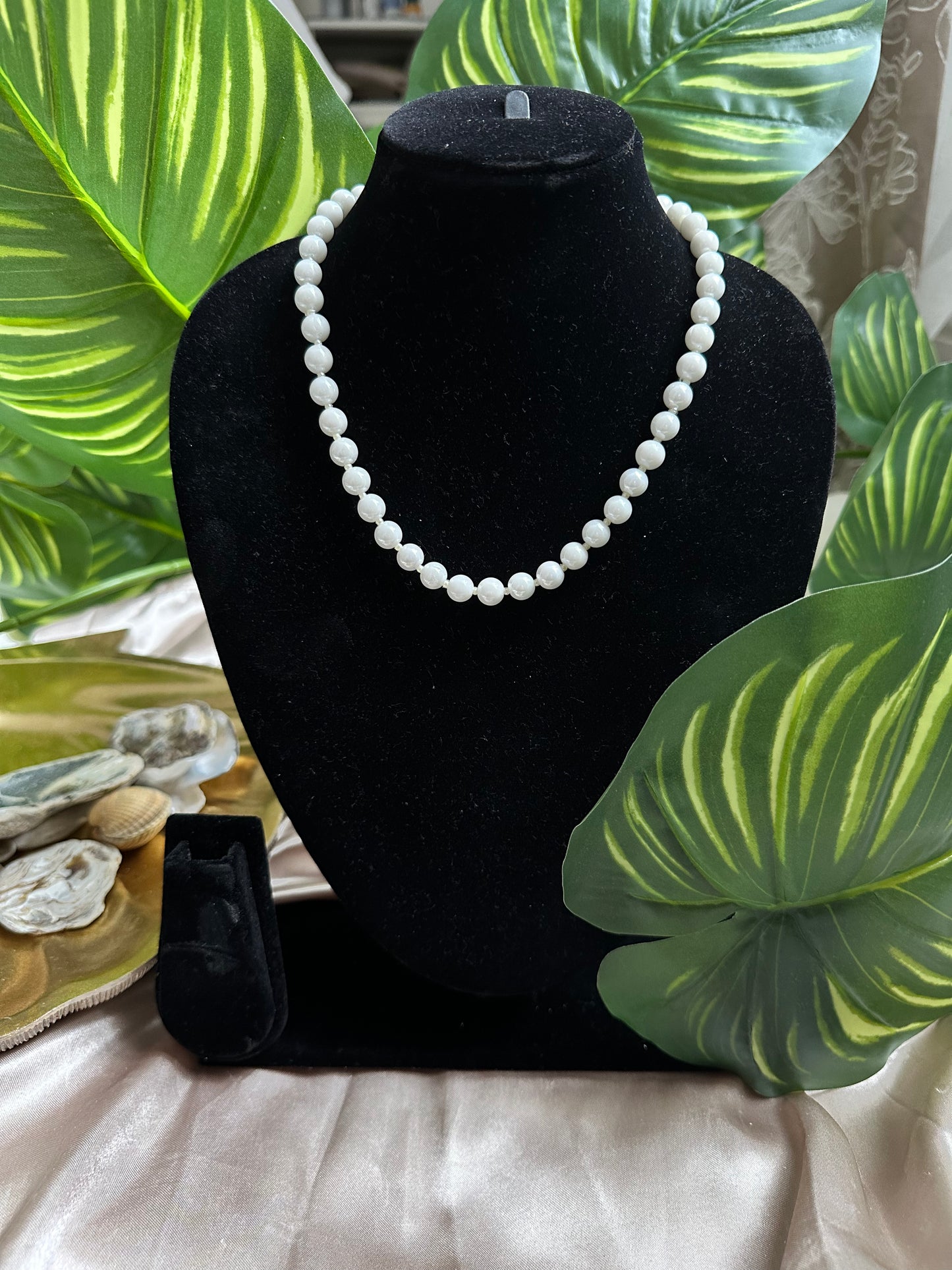 Snowflake Beaded Necklace