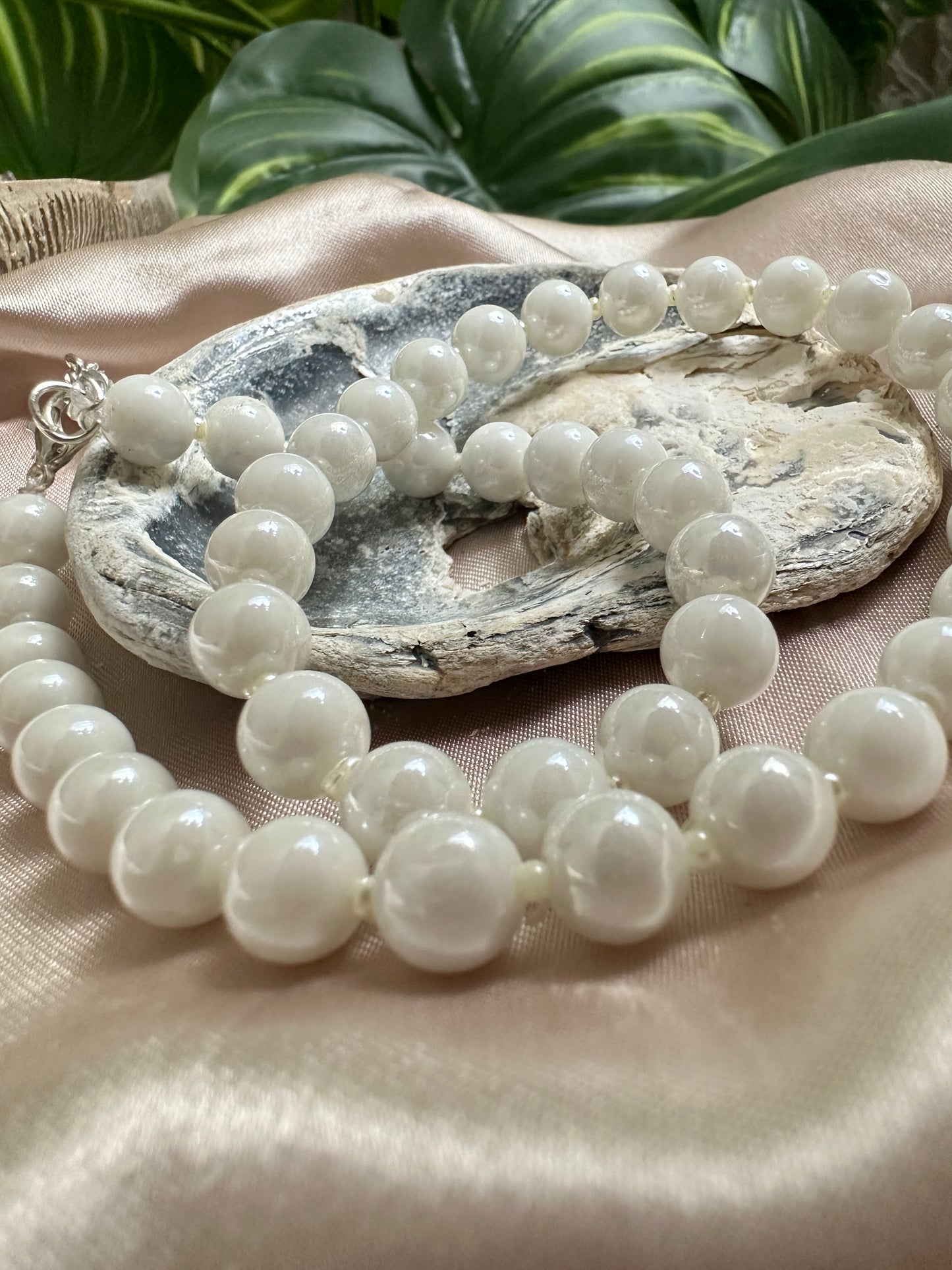 Snowflake Beaded Necklace