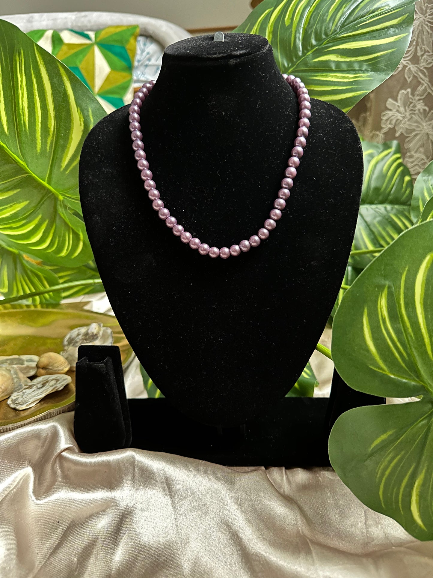 Lavender Love Beaded Necklace