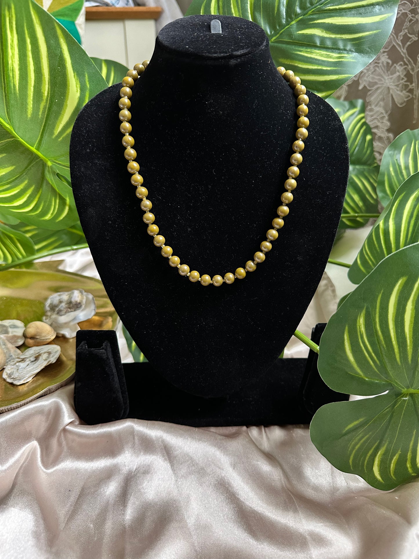 Olive Grove Beaded Necklace
