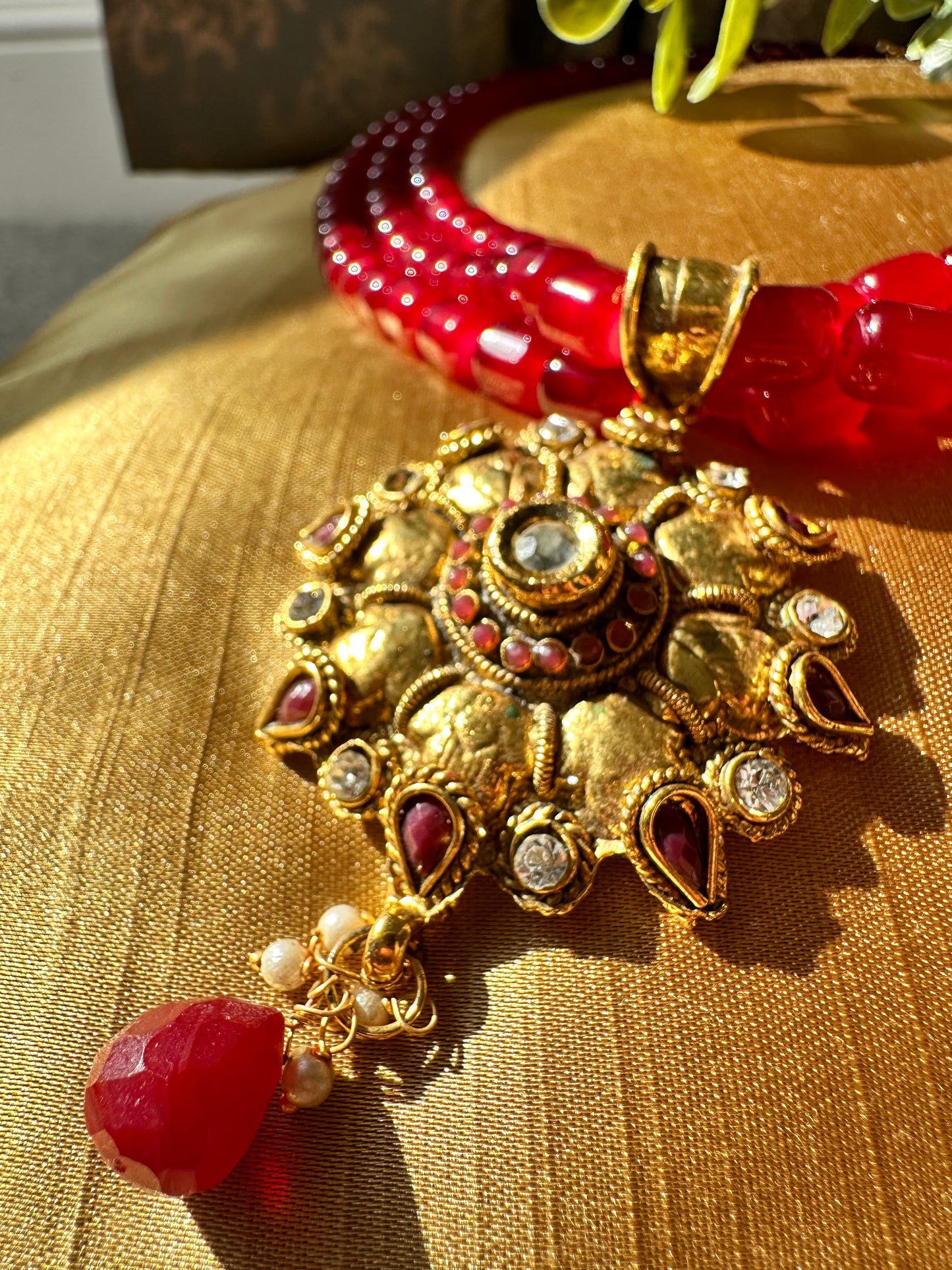 Mehrunisa Beaded Necklace with Pendant