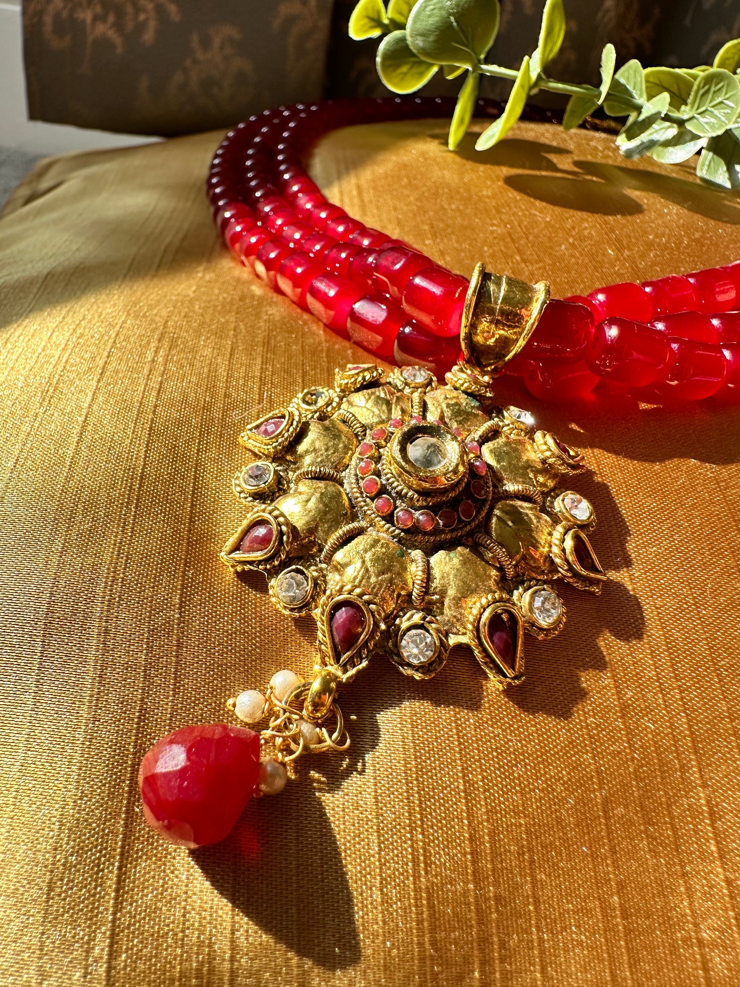 Mehrunisa Beaded Necklace with Pendant