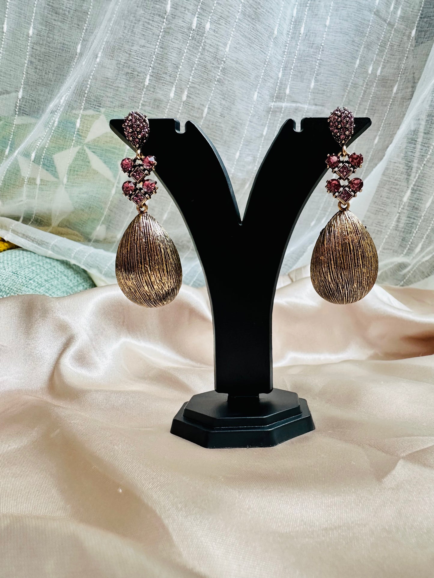 Rasira Dangler Earrings with Stones