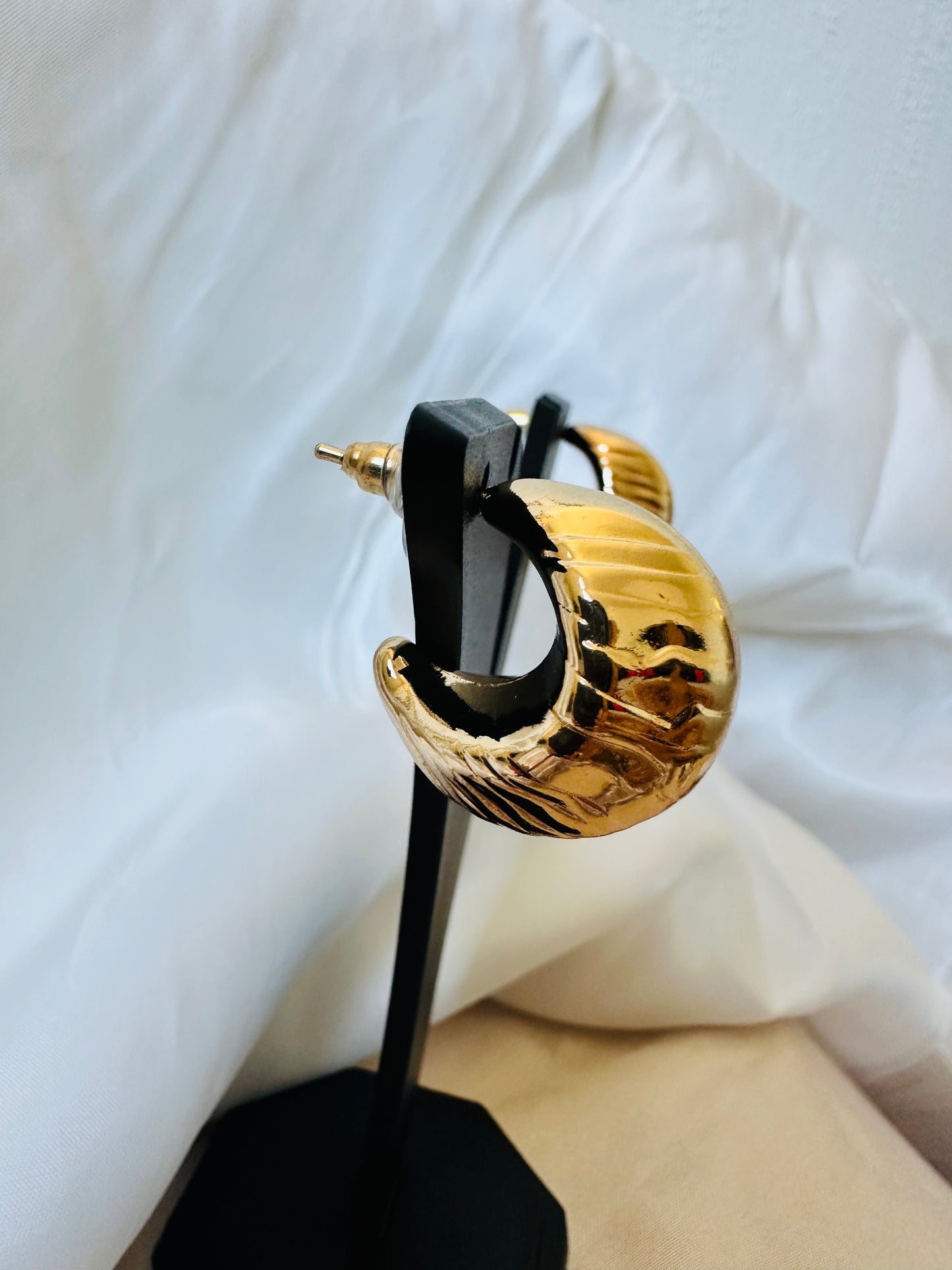 Golden Aura Hoop Earrings