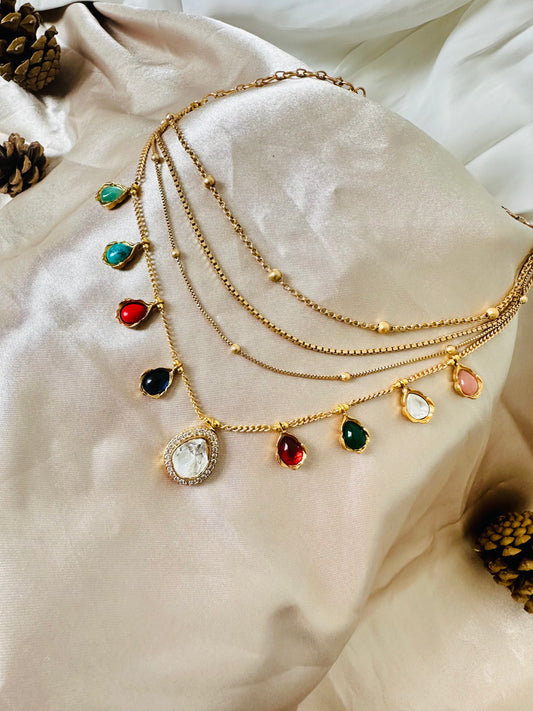 Dew Drops Layered Necklace