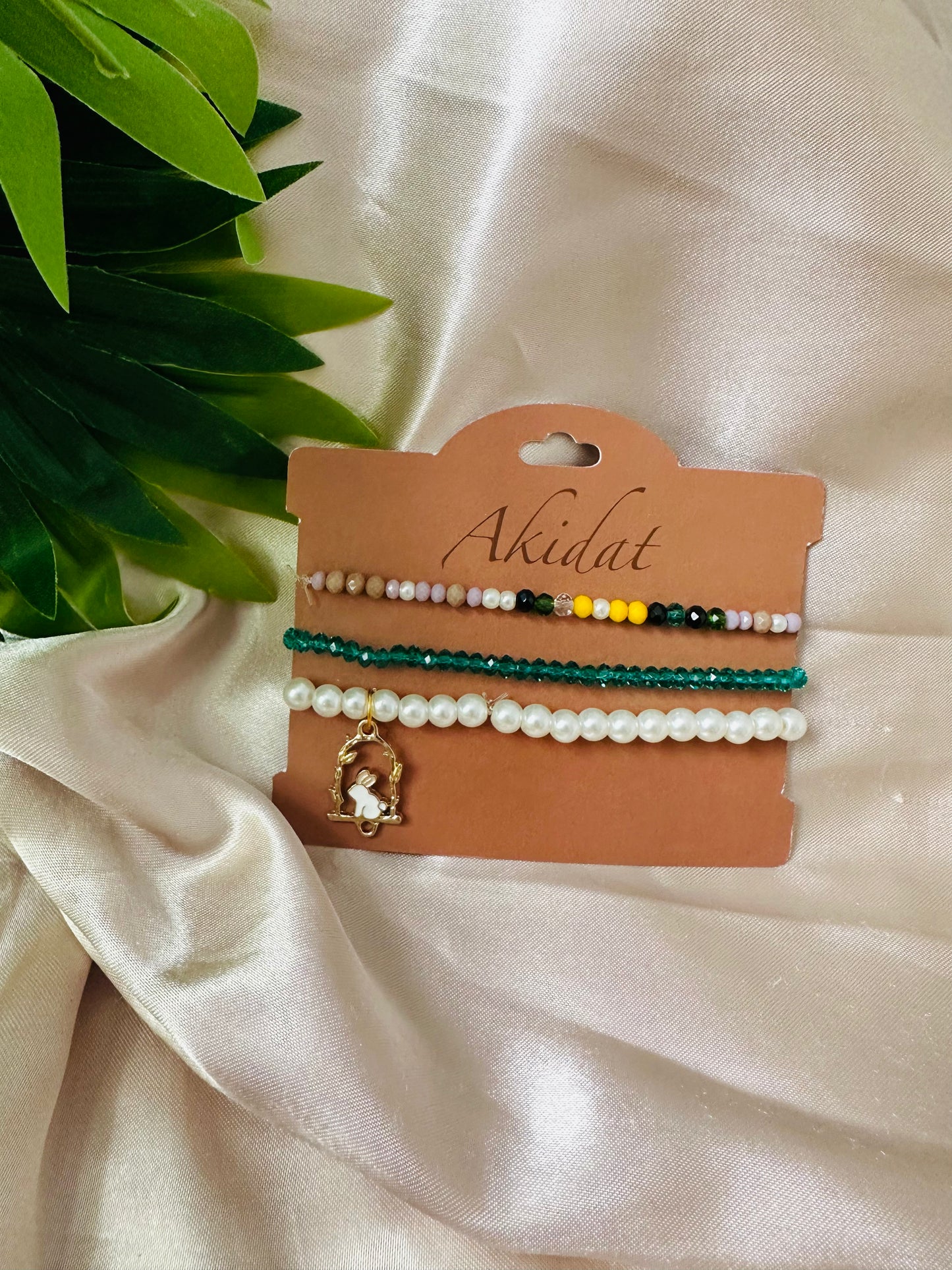 Enchanted Bunny Charm Bracelet Set of 3