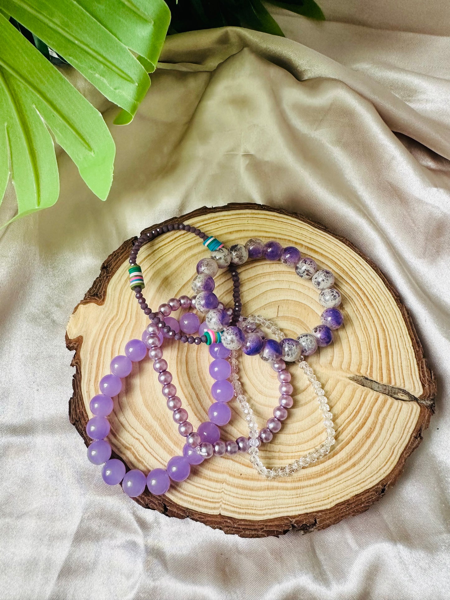 Violet Harmony Bracelet Set of 4