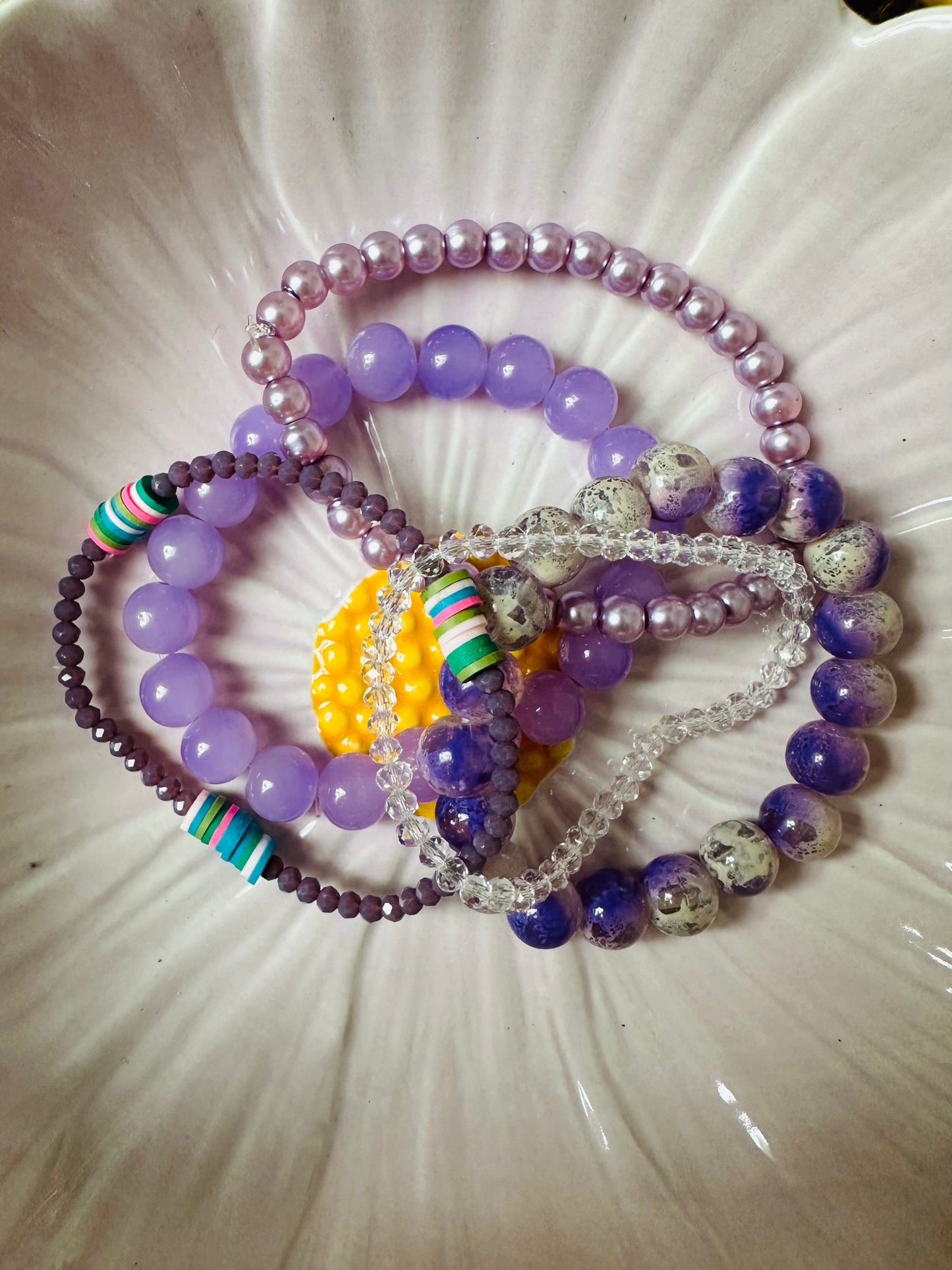 Violet Harmony Bracelet Set of 4