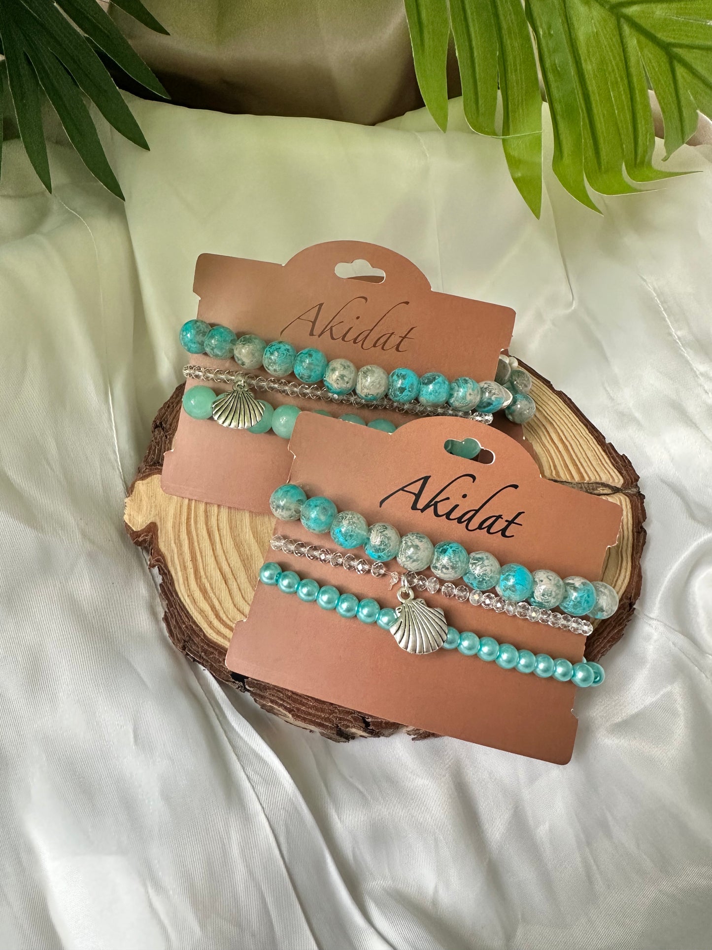Marine Melody Bracelet Set of 3 with Charm