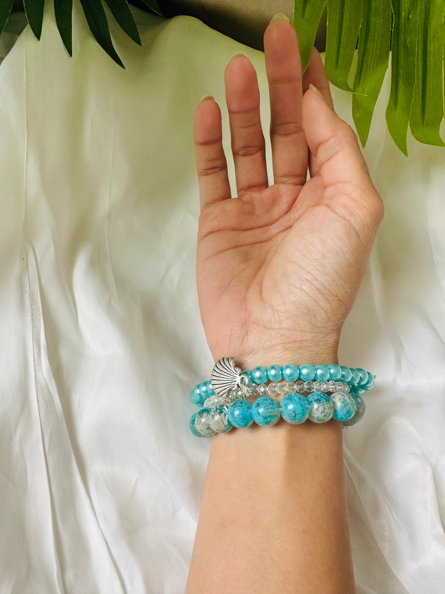 Marine Melody Bracelet Set of 3 with Charm