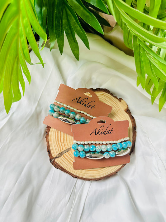 Ocean Breeze Trio Bracelet Set of 3