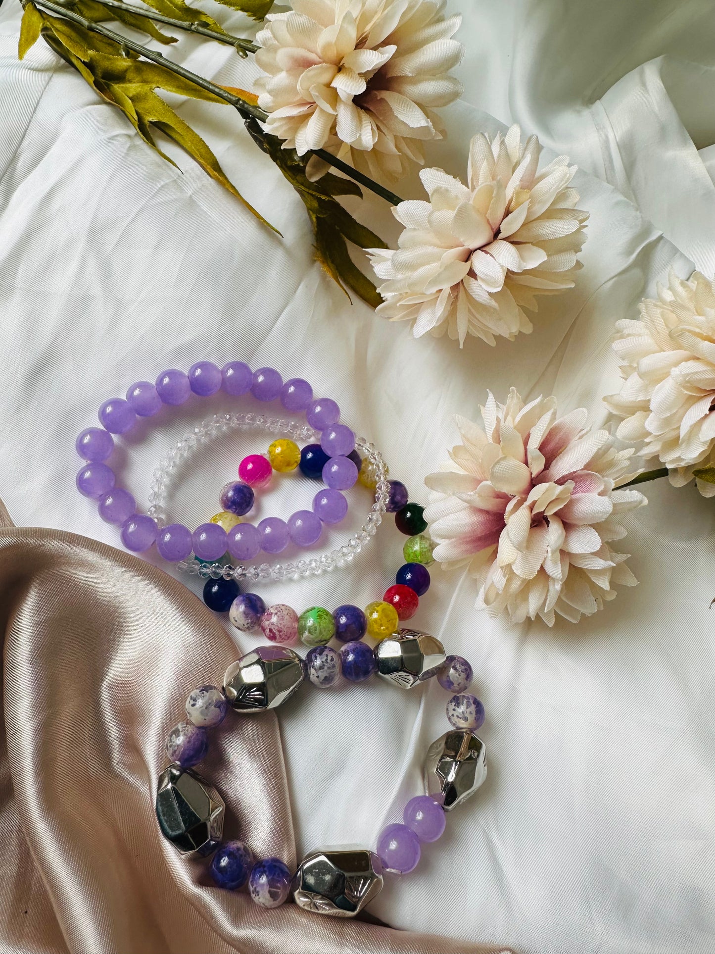Enchanted Orchid Bracelet Set of 4