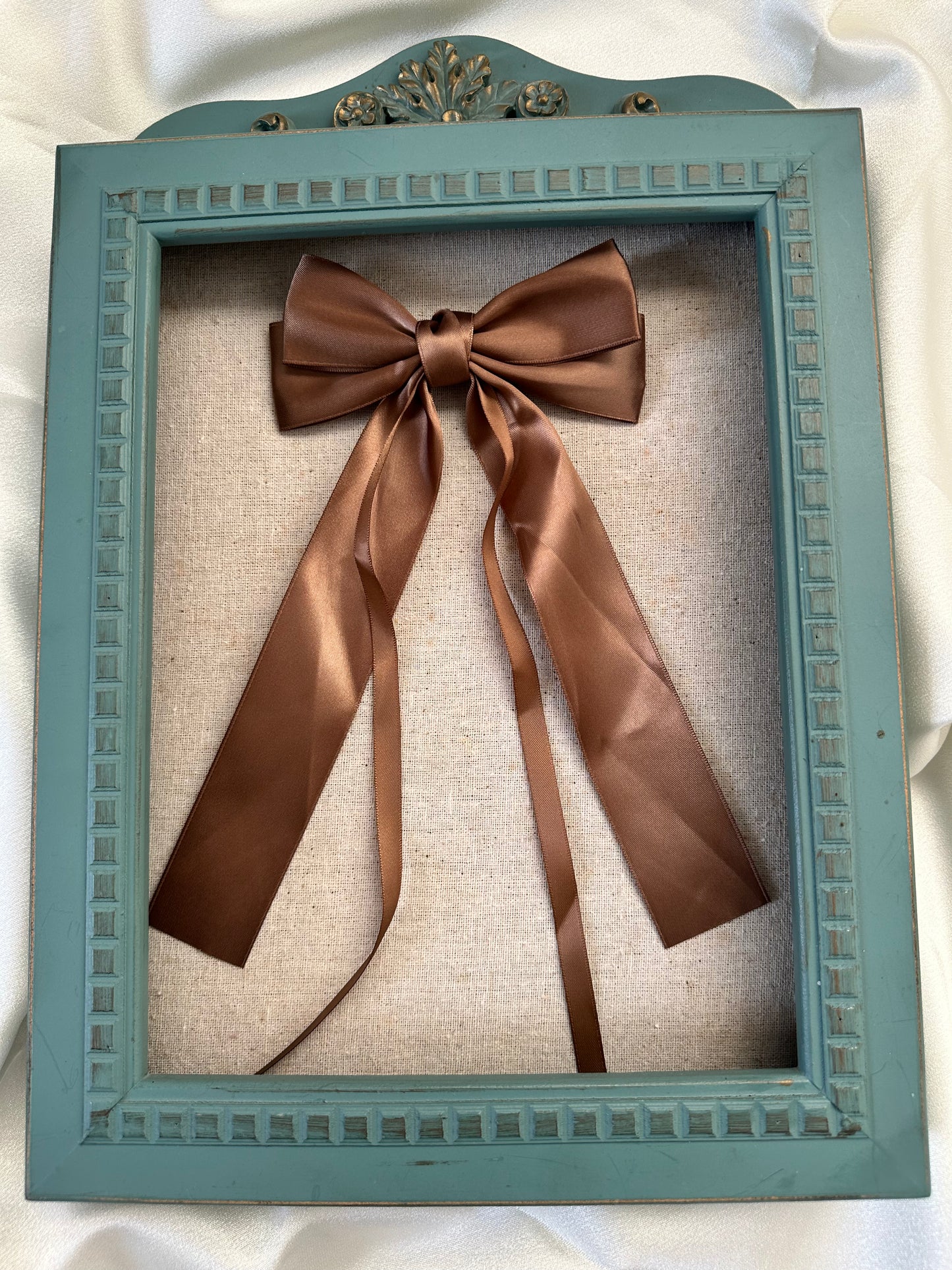 Satin Knot Bow Clip