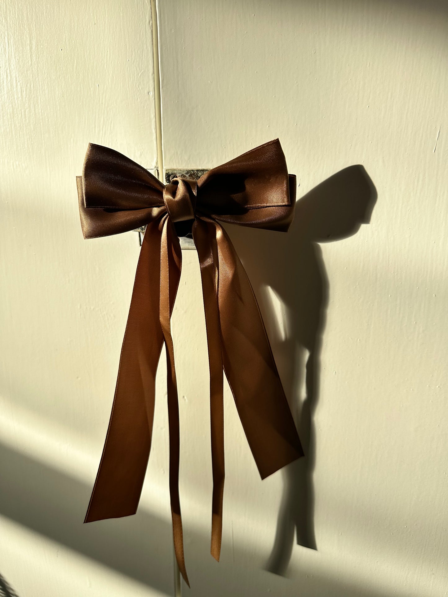Satin Knot Bow Clip