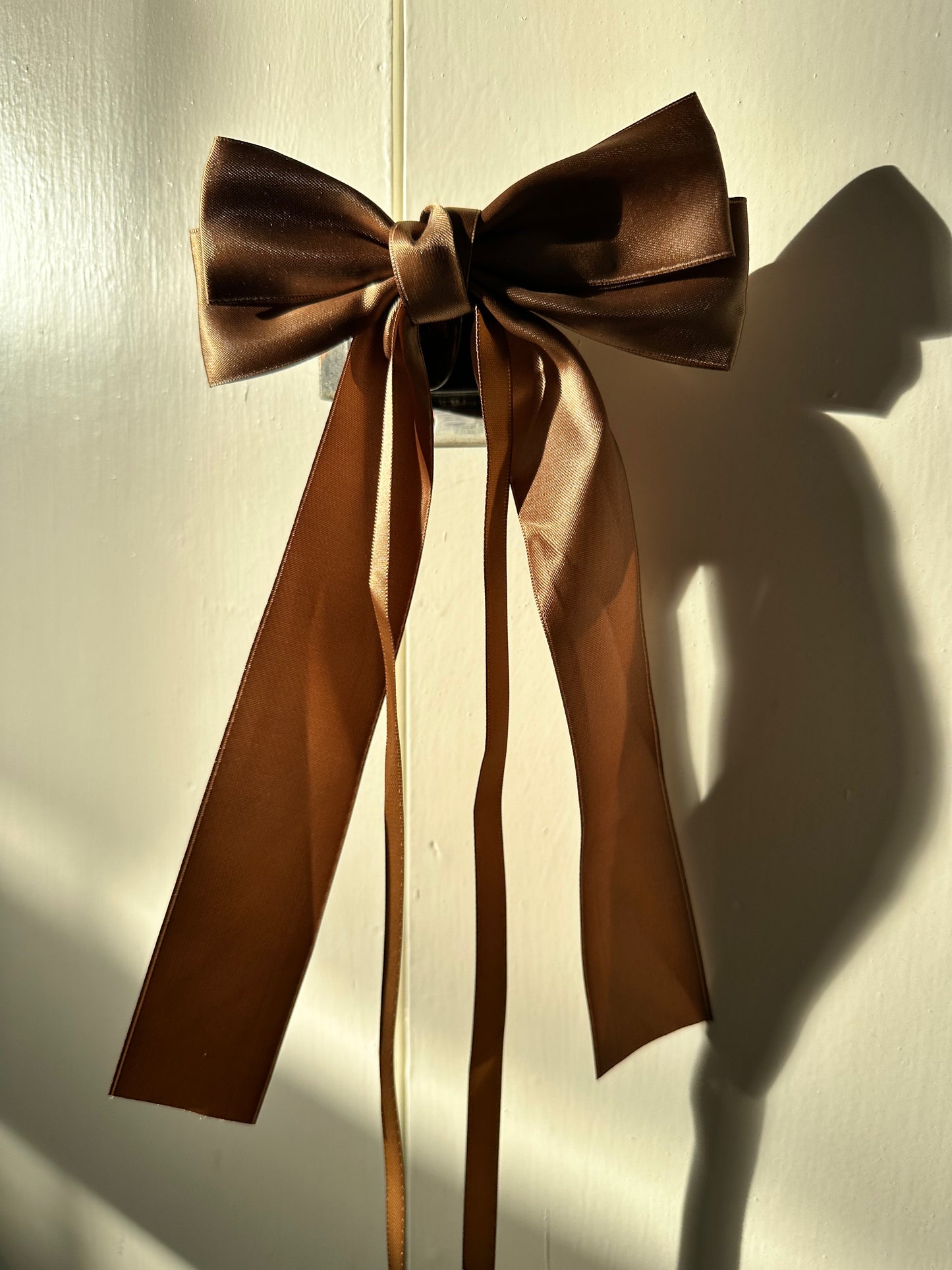 Satin Knot Bow Clip