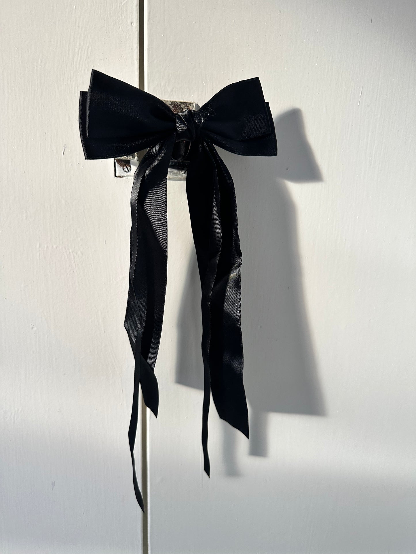 Satin Knot Bow Clip