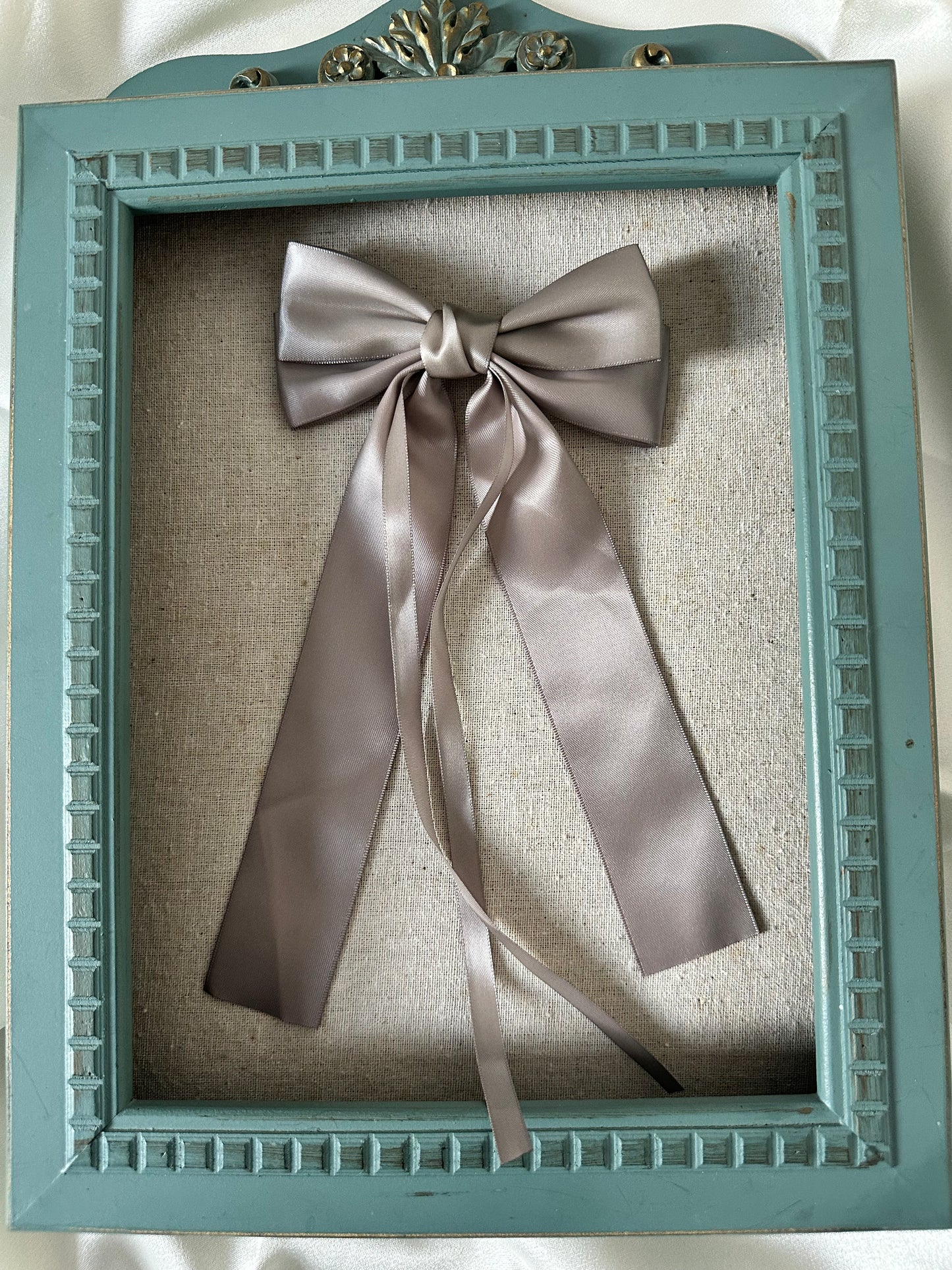 Satin Knot Bow Clip