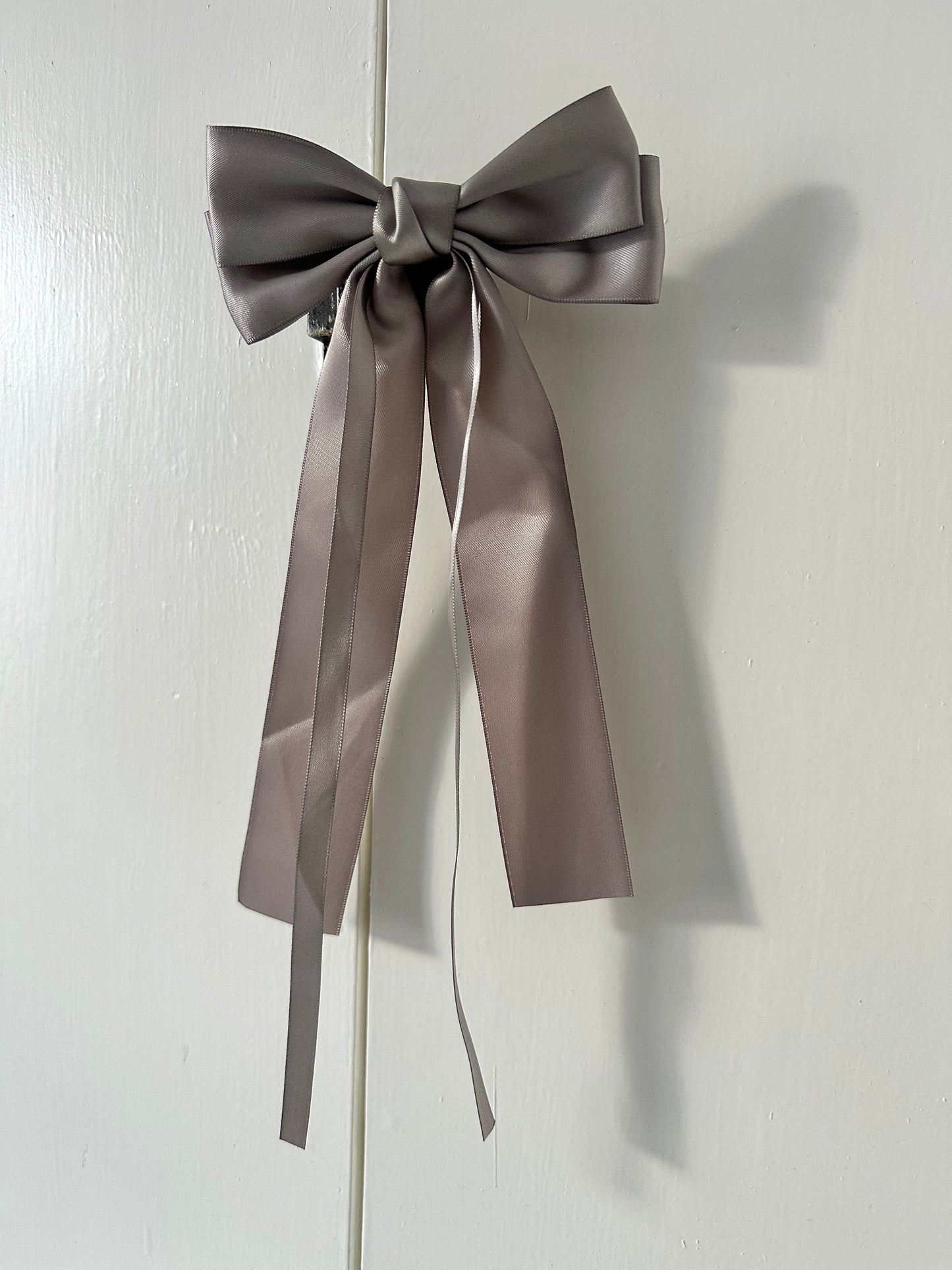 Satin Knot Bow Clip