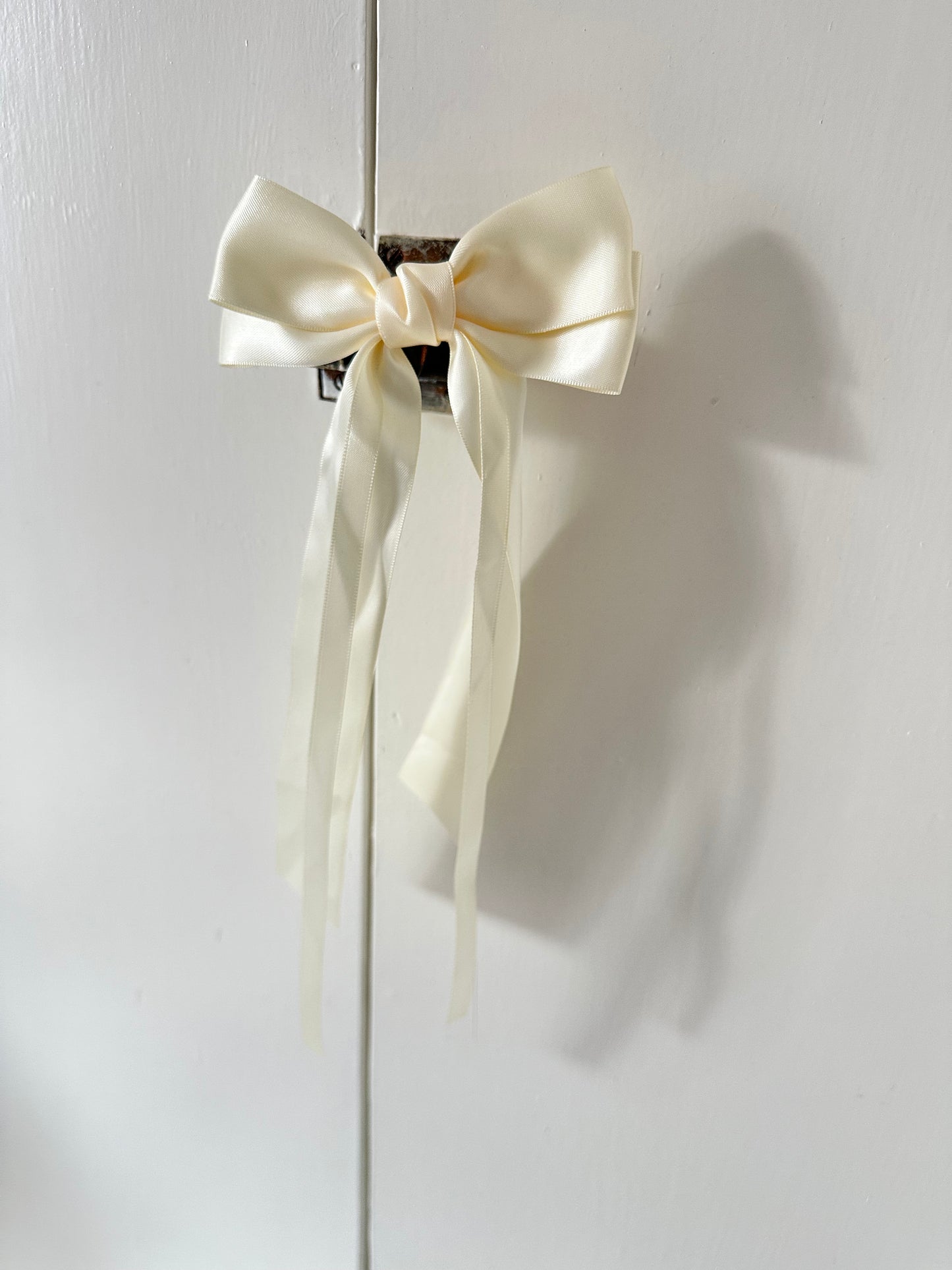 Satin Knot Bow Clip