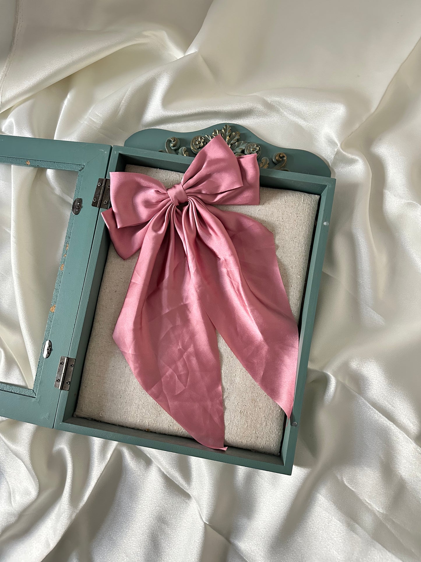 Polyester Ribbon Bow Barrettes