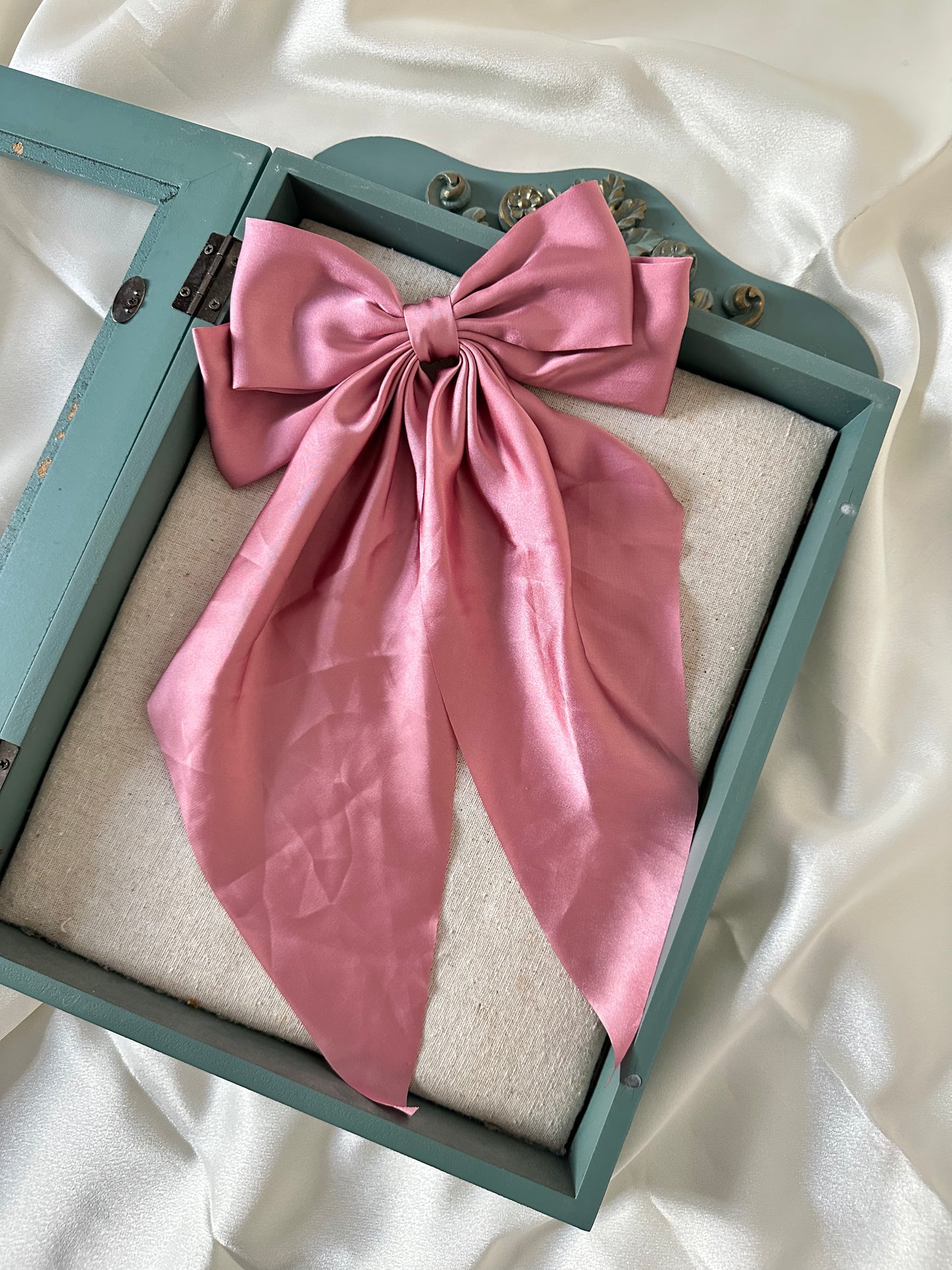 Polyester Ribbon Bow Barrettes