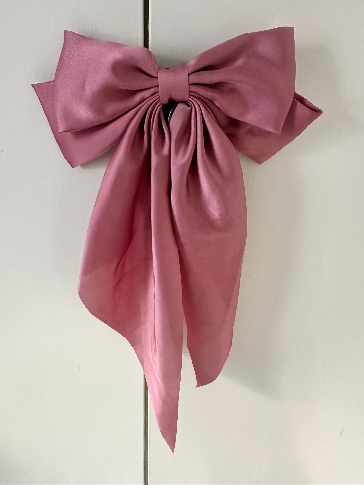 Polyester Ribbon Bow Barrettes