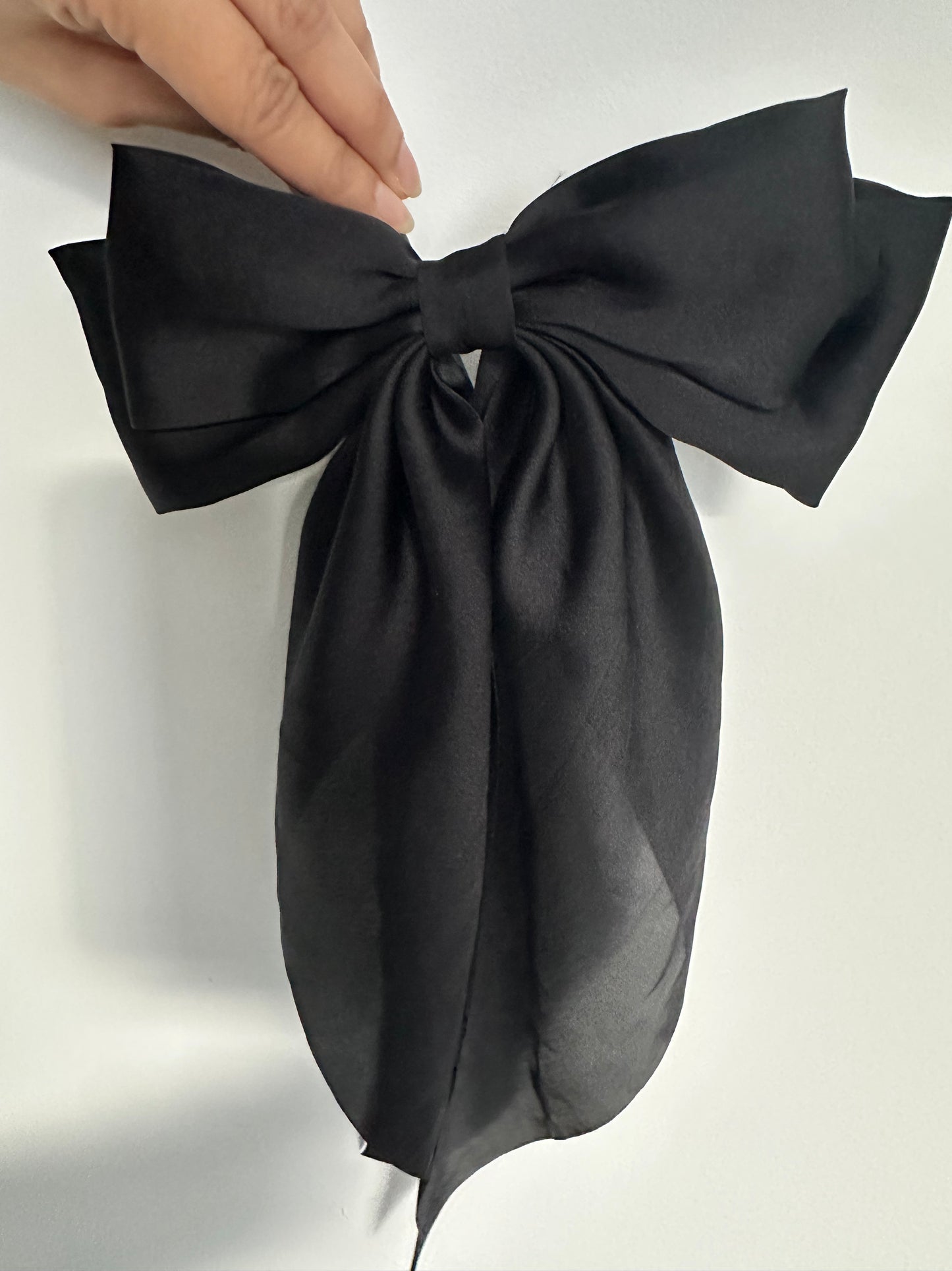 Polyester Ribbon Bow Barrettes