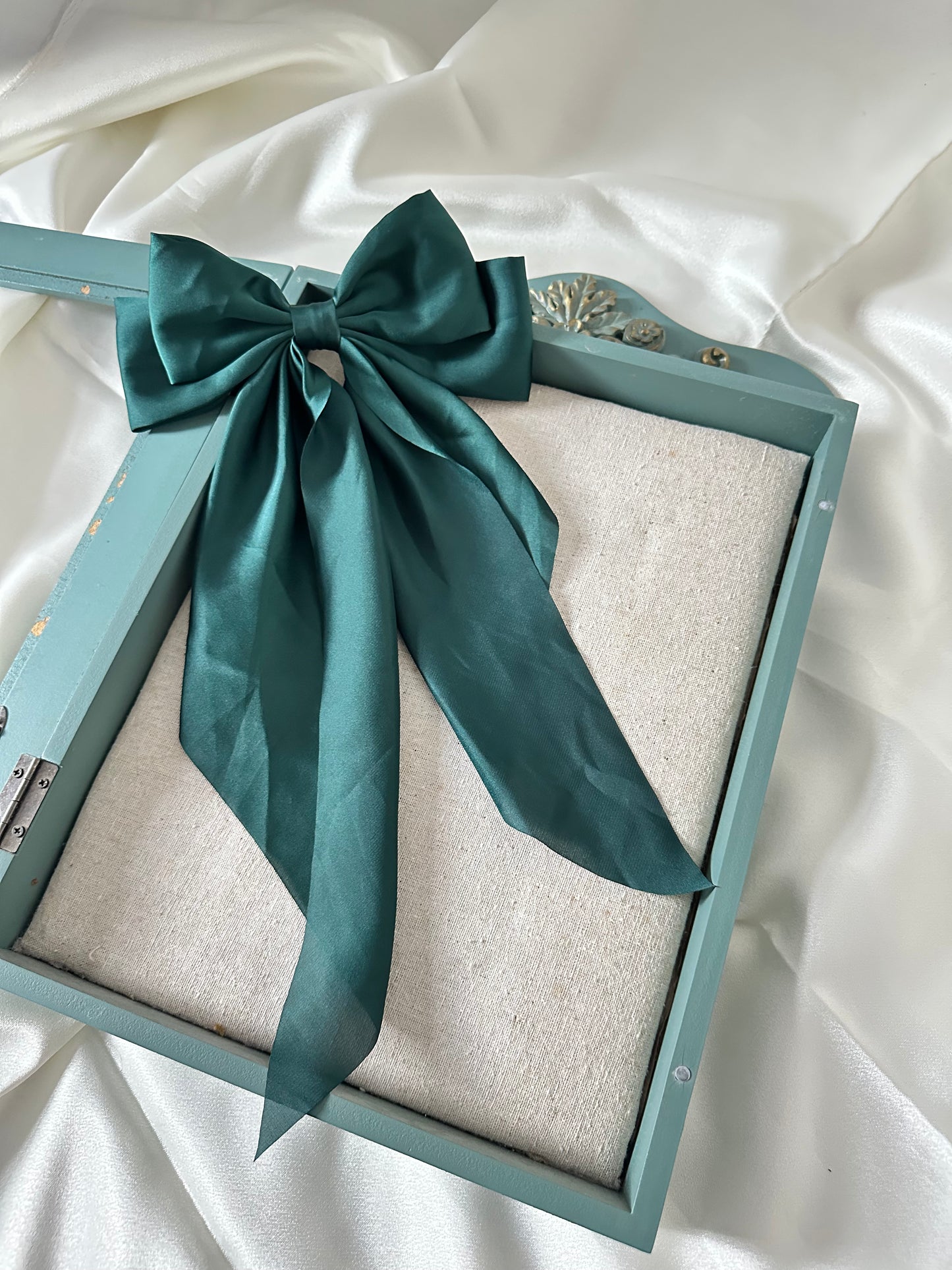 Polyester Ribbon Bow Barrettes