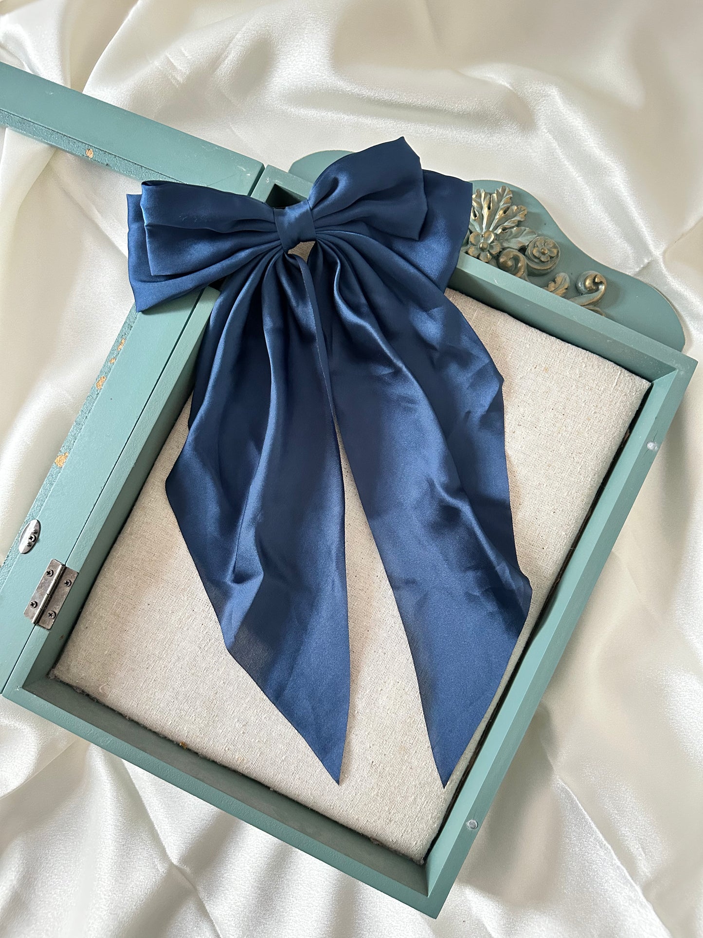 Polyester Ribbon Bow Barrettes