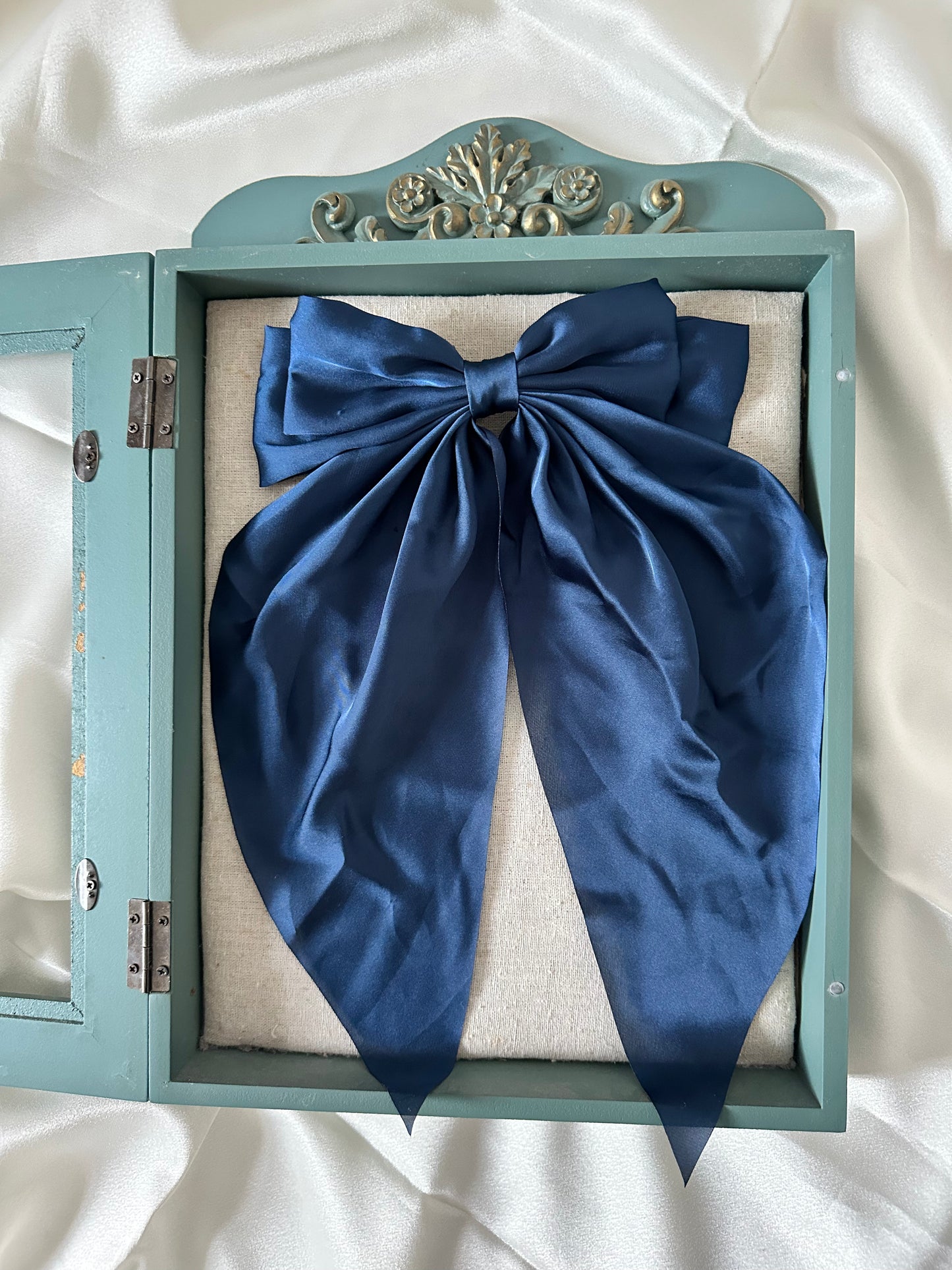 Polyester Ribbon Bow Barrettes