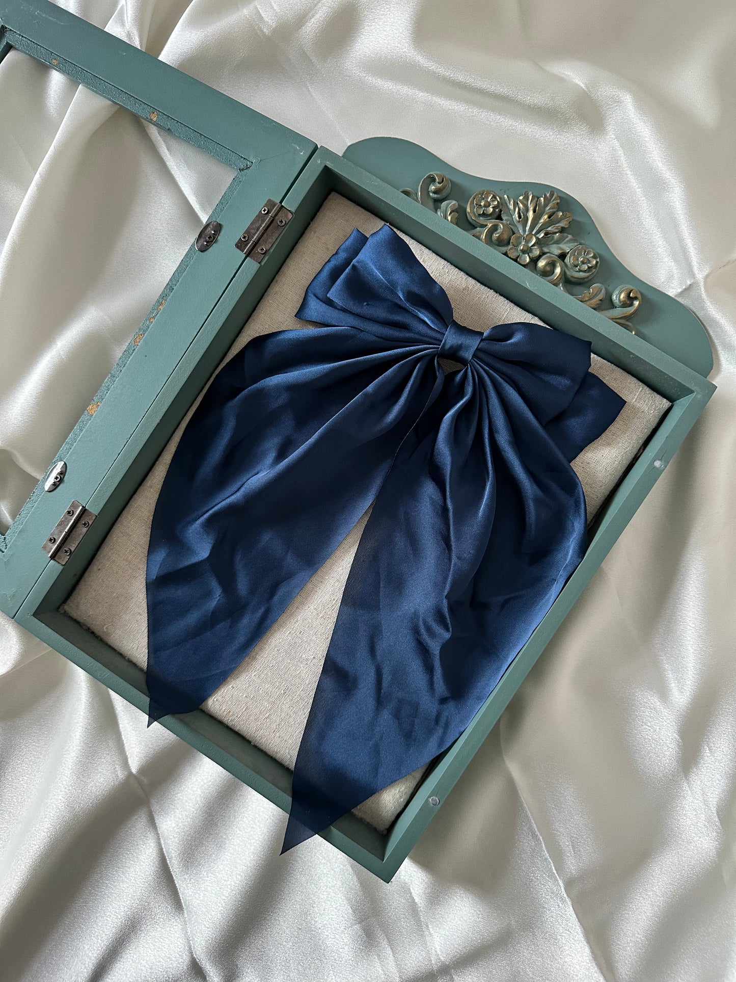 Polyester Ribbon Bow Barrettes