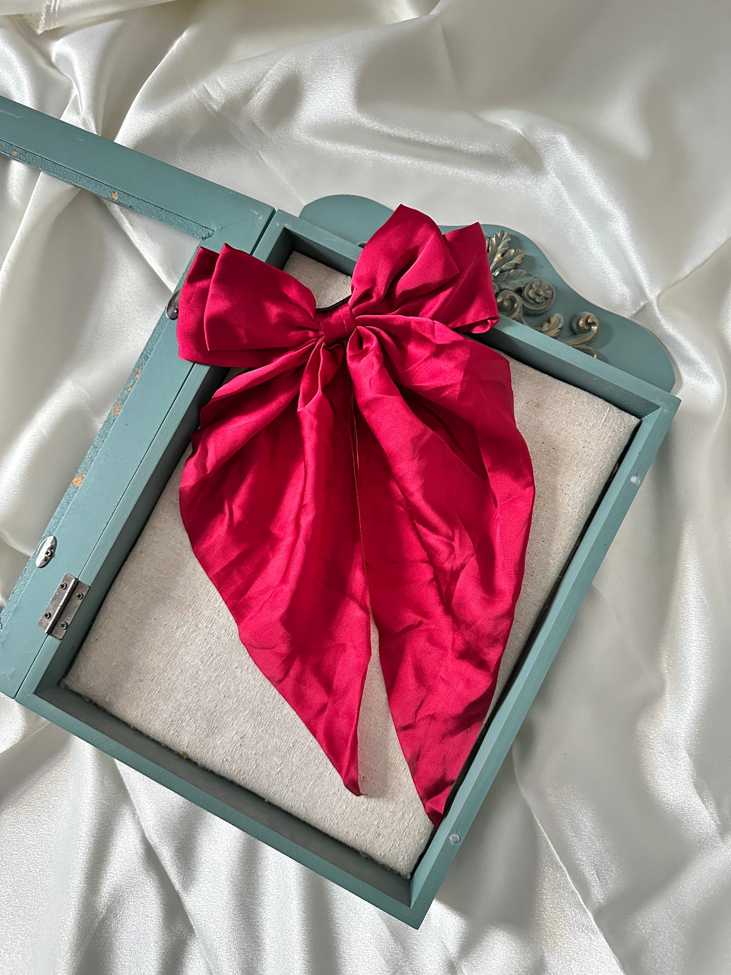 Polyester Ribbon Bow Barrettes