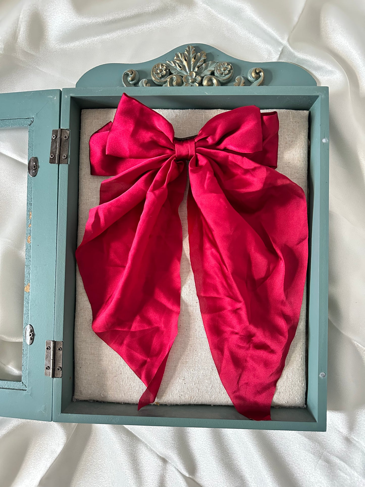 Polyester Ribbon Bow Barrettes